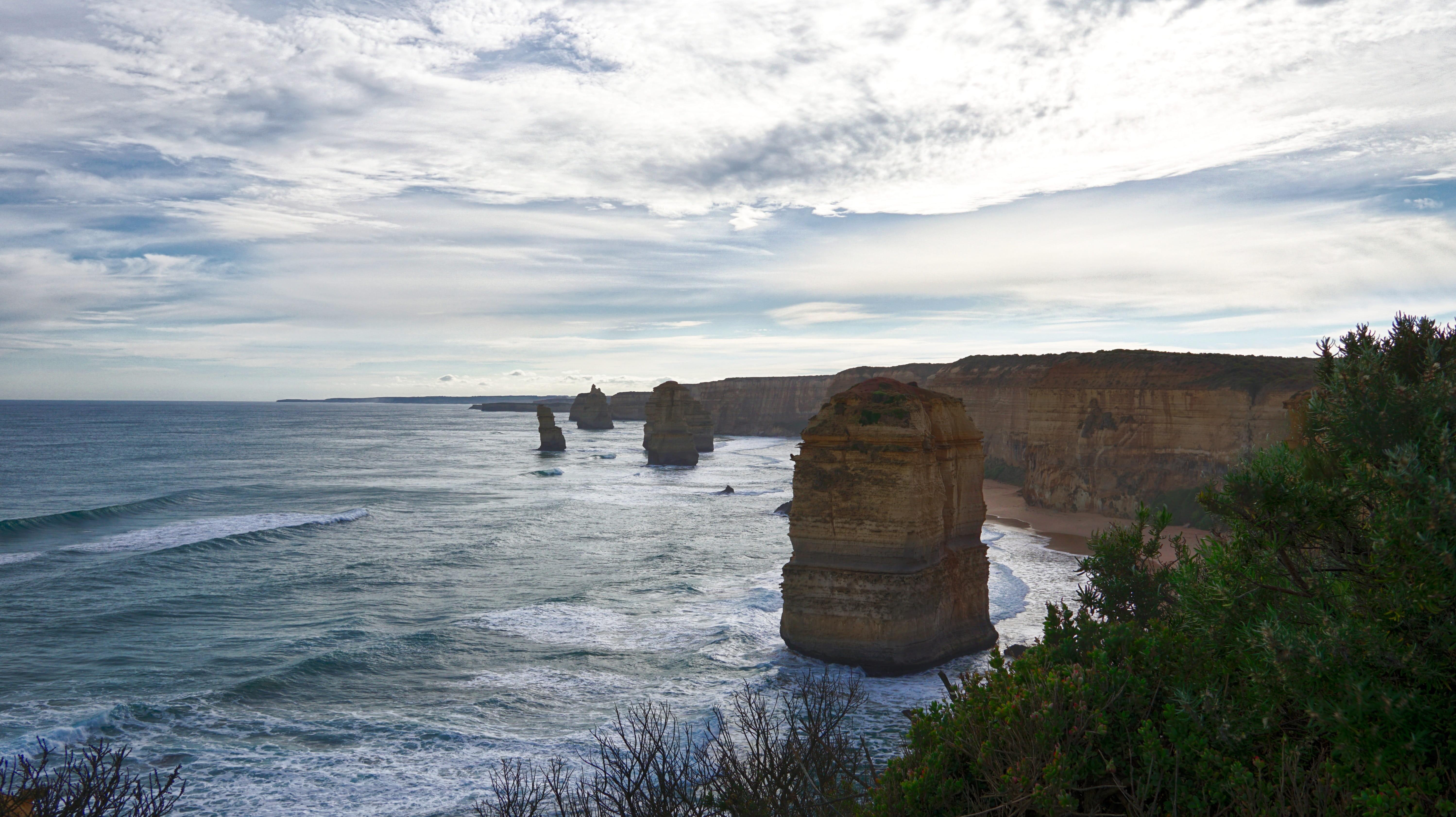 sky, arch, travel, scenics - nature, beauty in nature, ocean, beach, rock formation, melbourne, natural arch, tourism, no people, coastline, outdoors, sea, HD Wallpaper