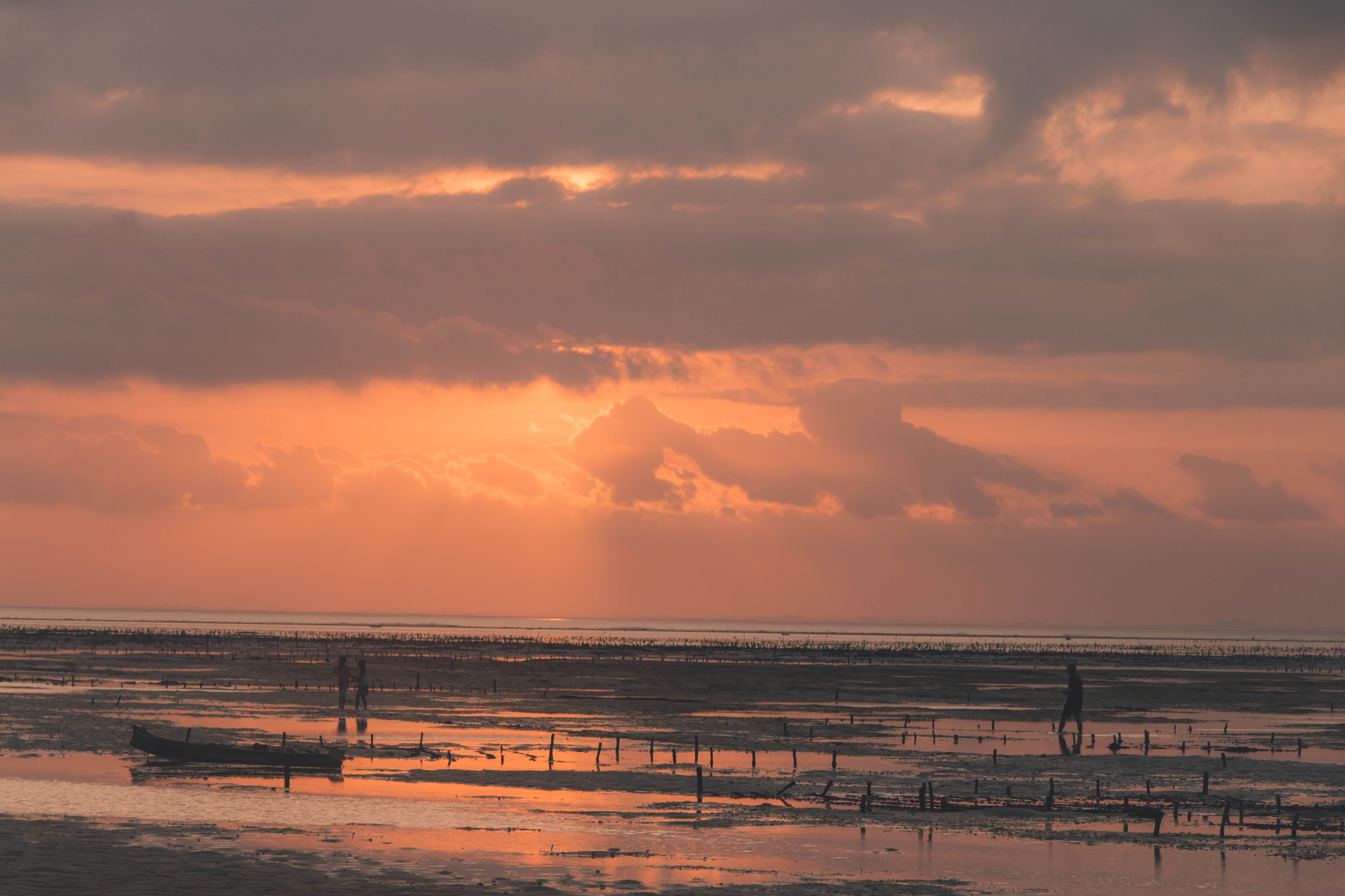 cloud - sky, sunsetlover, idyllic, orange color, horizon, ocean, tranquility, water, landscape, sunrise, sunset, canon, tranquil scene, nusa, light, beauty in nature, HD Wallpaper