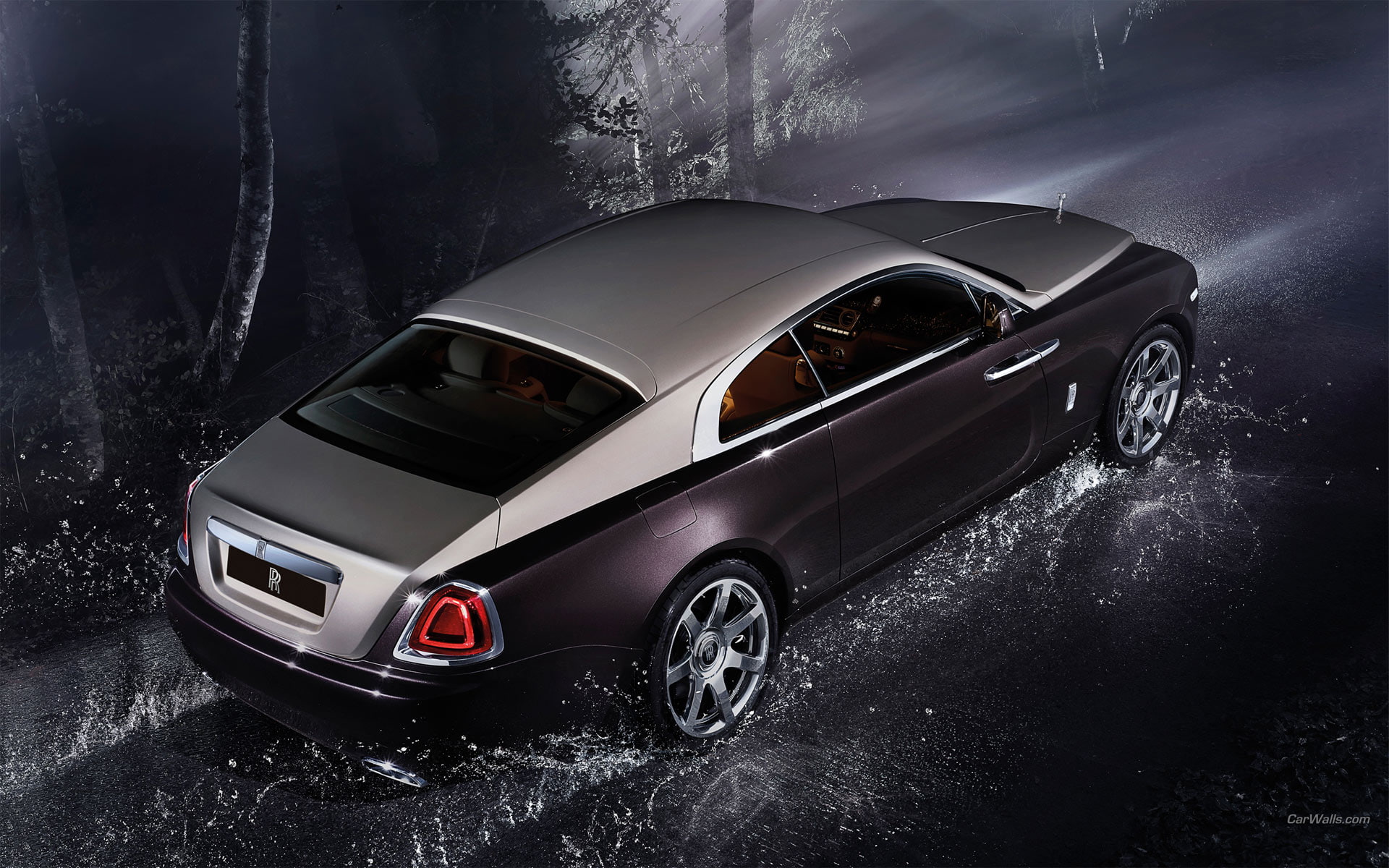 splash, rolls, 1080P, hd, royce, water, cars, wraith, HD Wallpaper