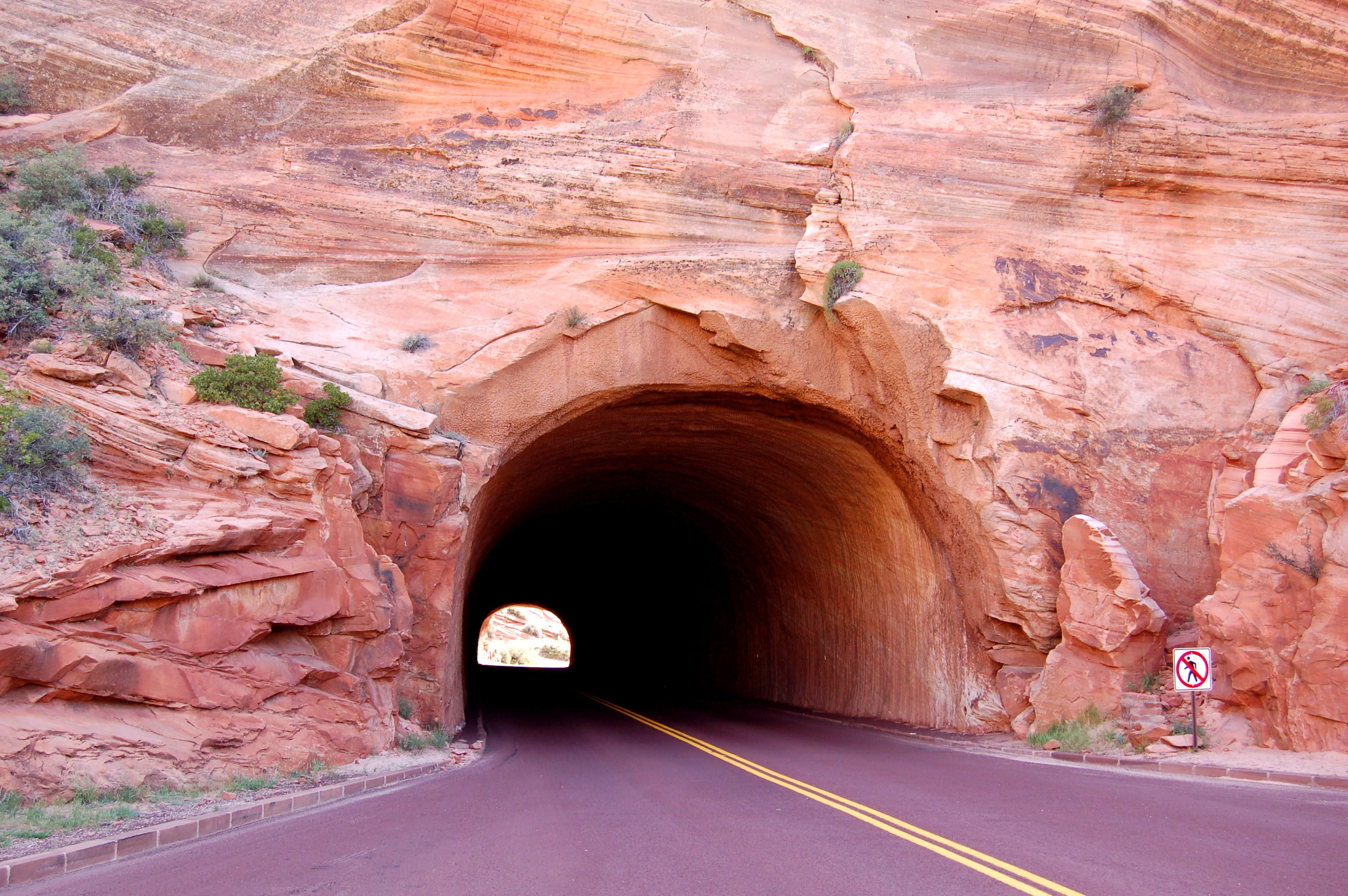 travel, the narrows, direction, zion national park, rock formation, transportation, architecture, sandstone, road, solid, tunnel, travel destinations, zion, HD Wallpaper
