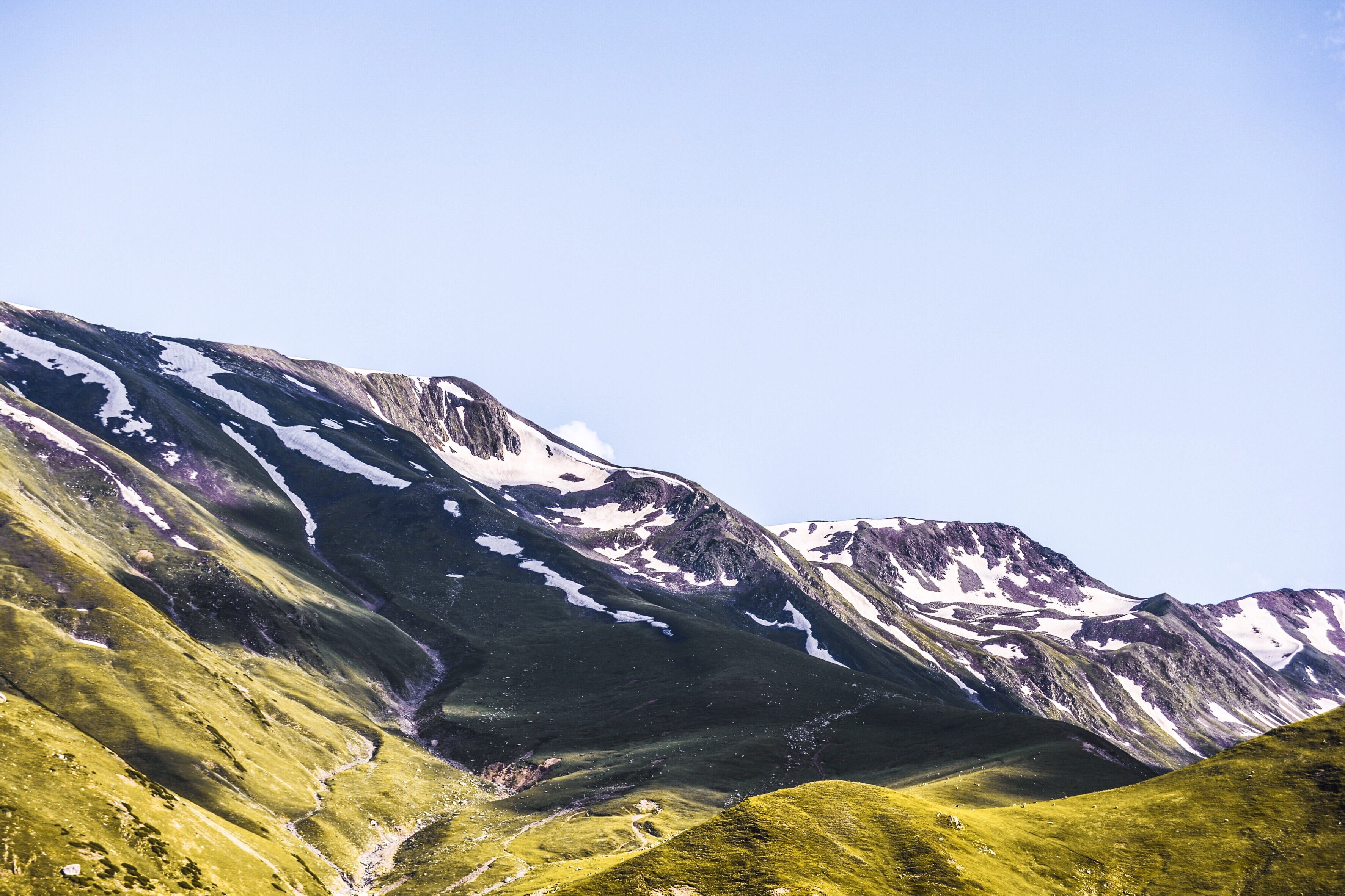 nature, no people, snowcapped mountain, clear sky, heaven, scenics - nature, day, landscape, outdoors, snow, beauty in nature, non-urban scene, tranquility, HD Wallpaper