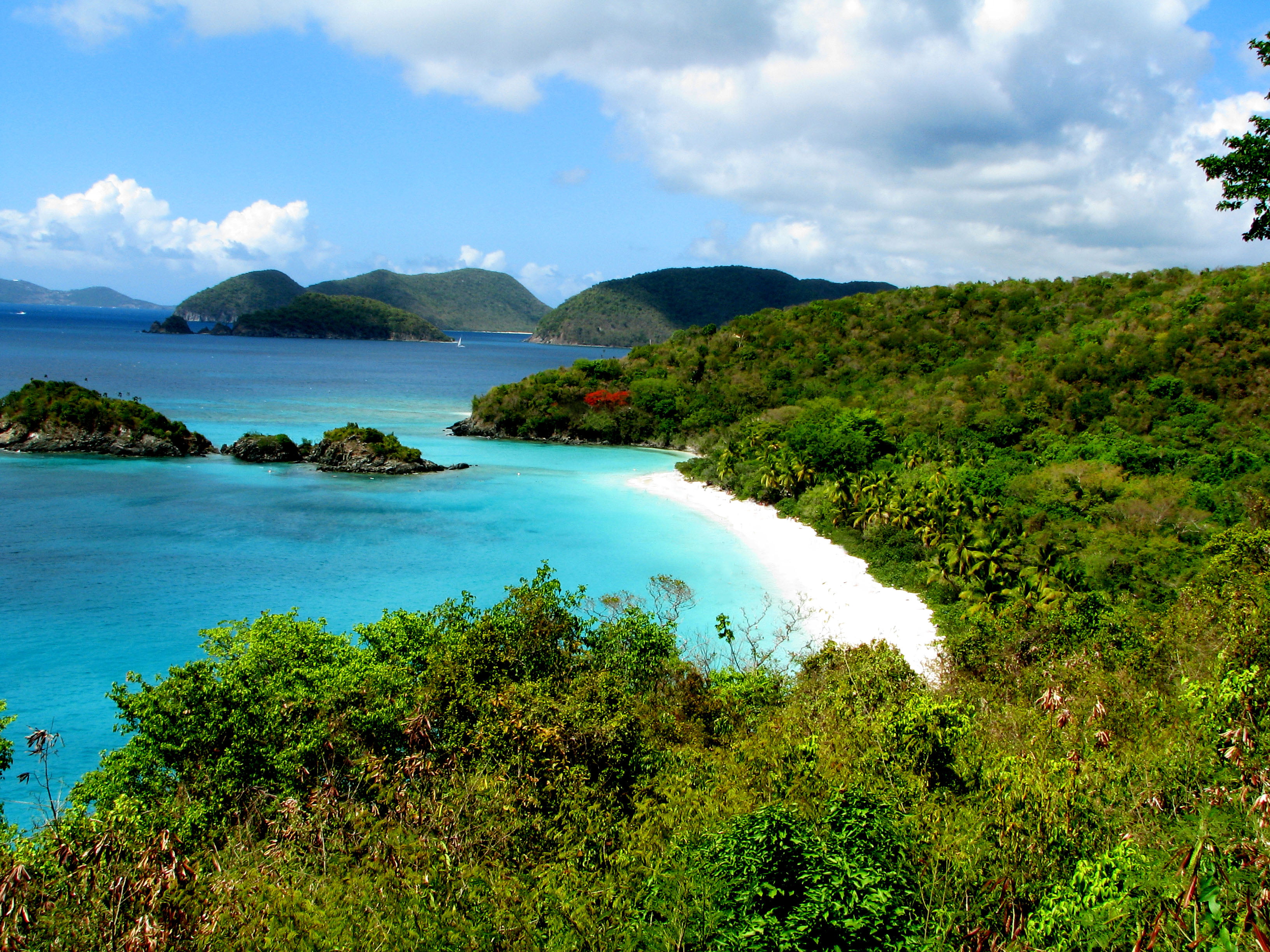 perfect, beach, american virgin islands, virgin island, body, caribbean, protected, vacation, travel, serenity, aqua, sea, vacations, st.john, walk, national seashore, HD Wallpaper