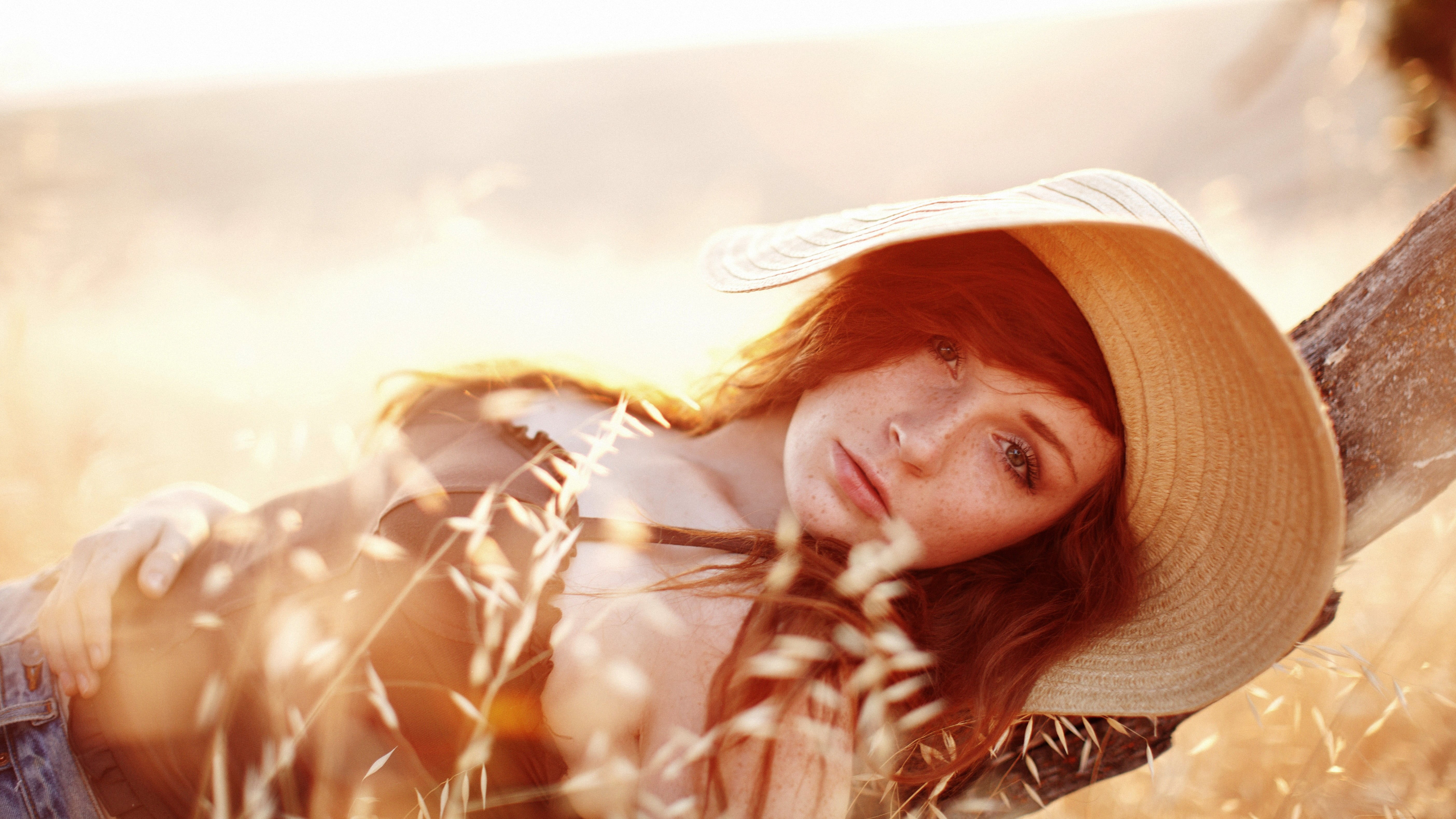 brown hair, beautiful people, one person, headshot, beautiful woman, nature, portrait, women outdoors, eyes closed, hairstyle, adult, natural light, outdoors, HD Wallpaper