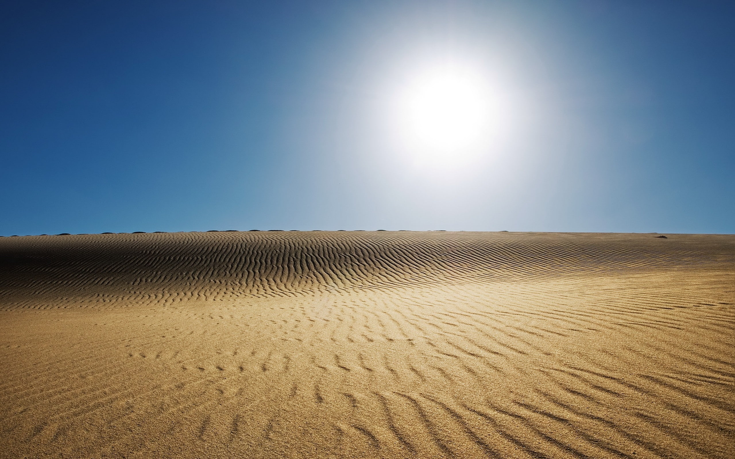 background, sun, untouched, sky, 2K, sand, landscape, HD Wallpaper