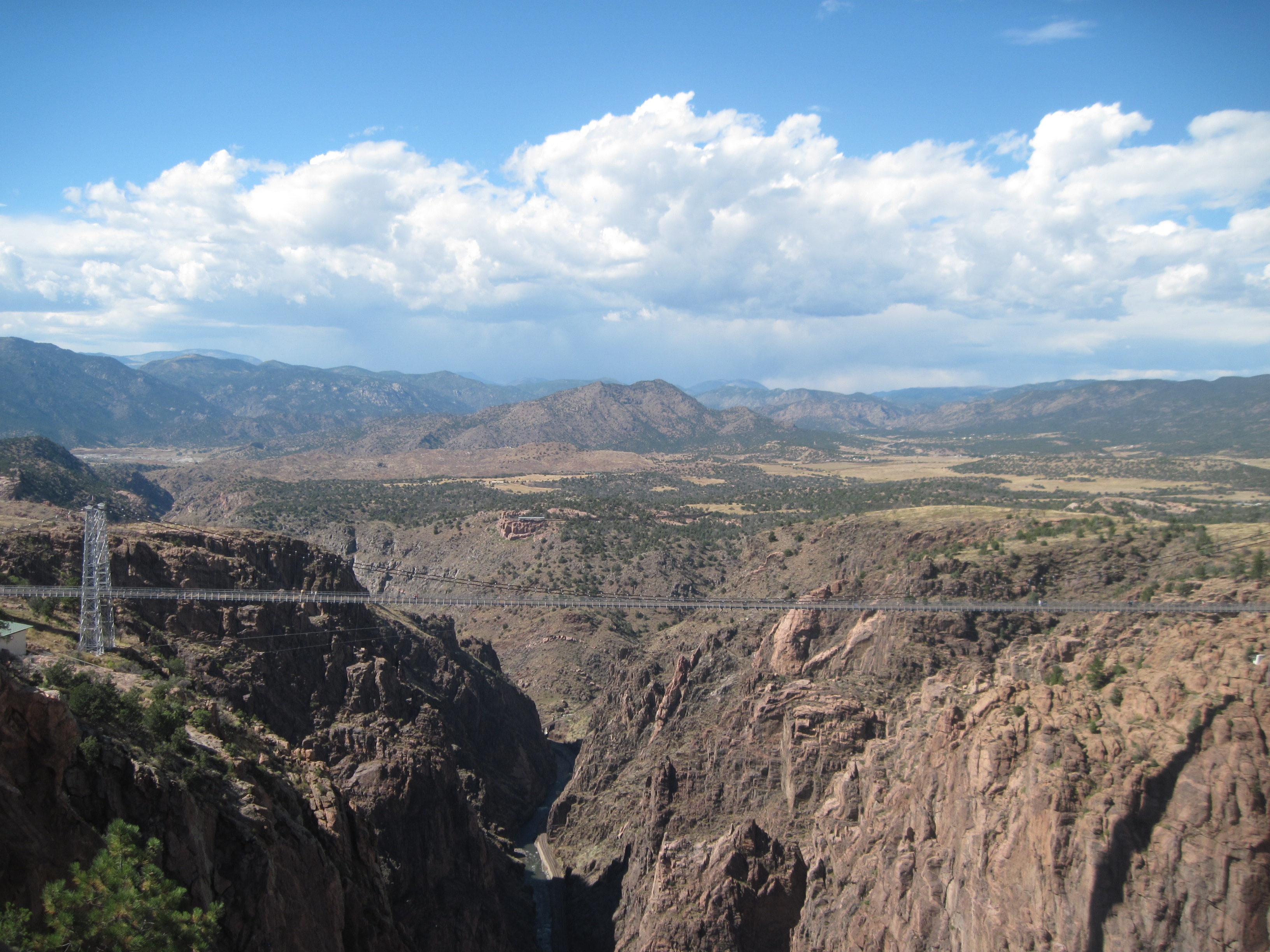 travel destinations, colorado mountains, structure, no people, danger, tranquil scene, stone, canyon, rock - object, attraction, tranquility, gorge, grand, HD Wallpaper