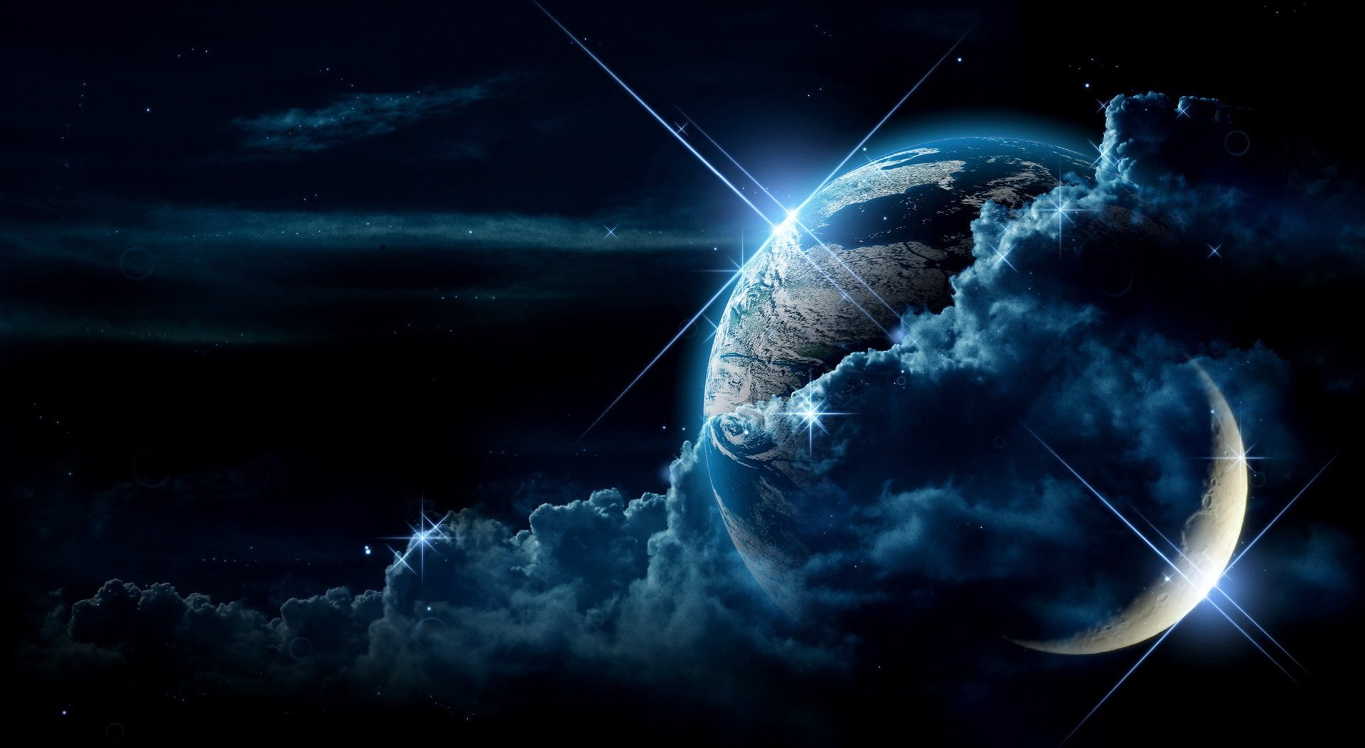 laser, outdoors, storm, no people, planet - space, Space, night, star - space, digital composite, nature, space exploration, lightning, beauty in nature, HD Wallpaper