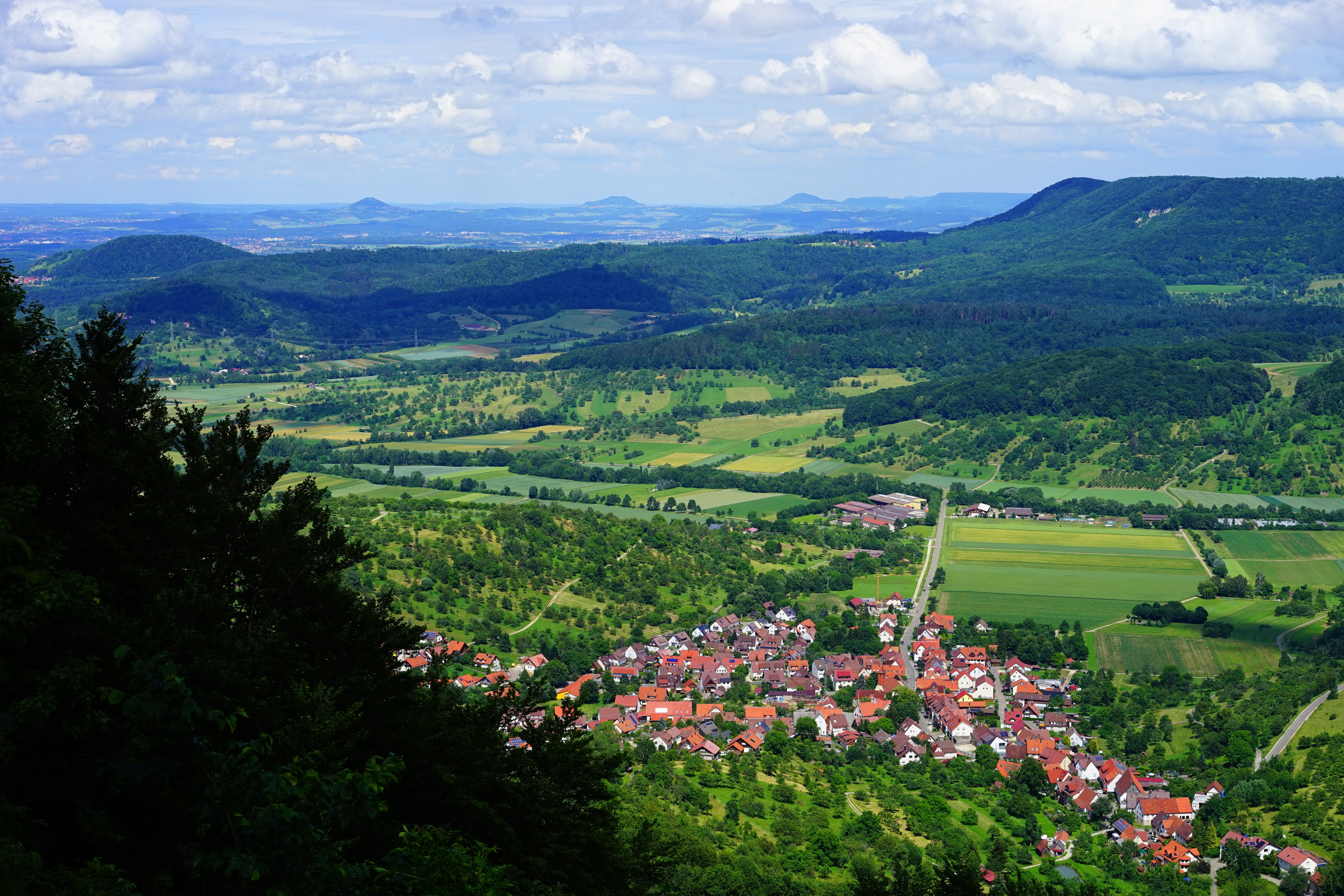 tranquil scene, stuifen, migratory possibility, environment, mountain, scenics - nature, 3 kaiser mountains, alb edge, viewpoint, plant, tranquility, green color, HD Wallpaper