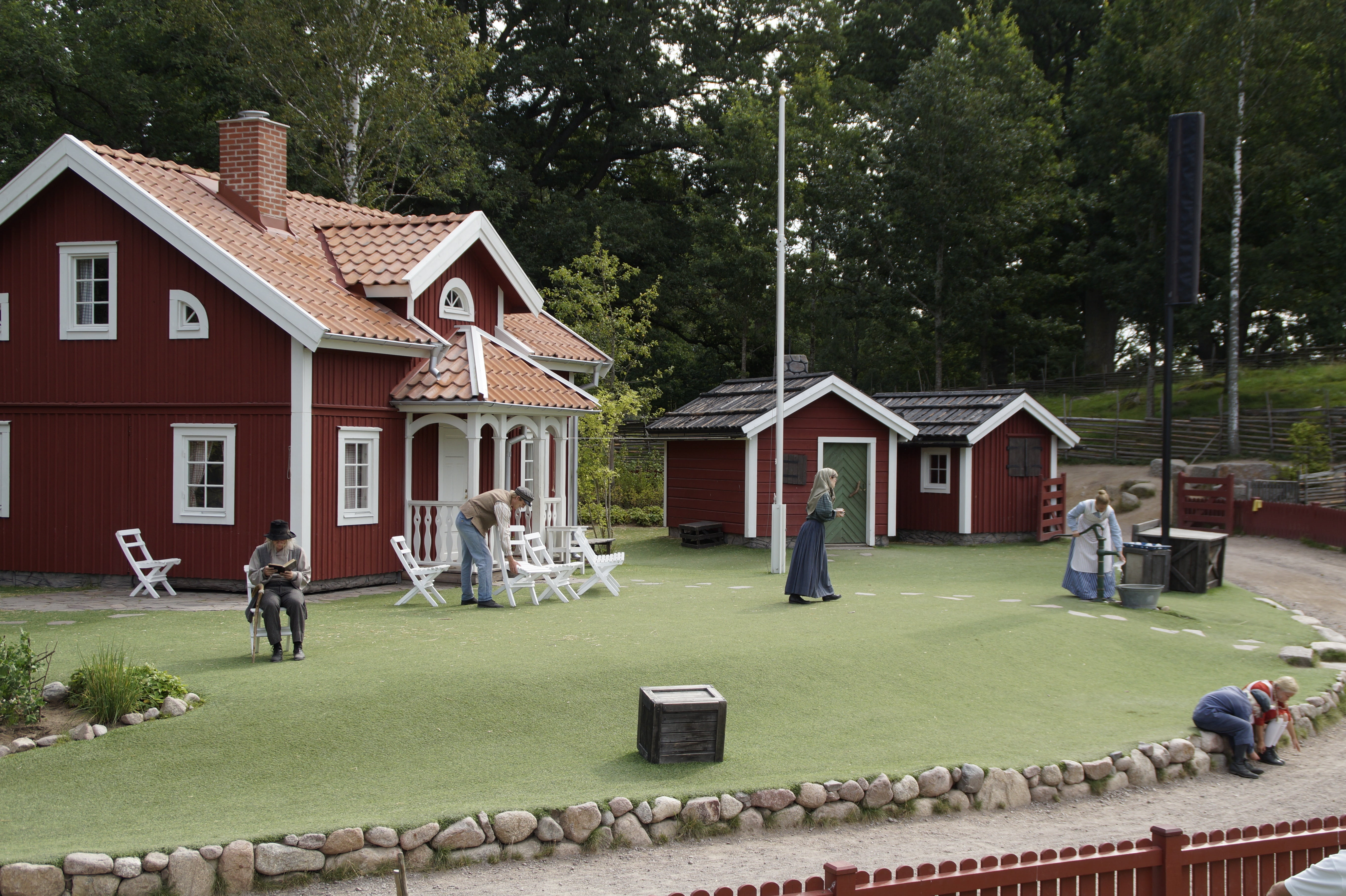 building exterior, architecture, residential district, vimmerby, childrens storybook heroine, sweden, house, lönneberga, tree, lifestyles, emil, idol, luxury, HD Wallpaper