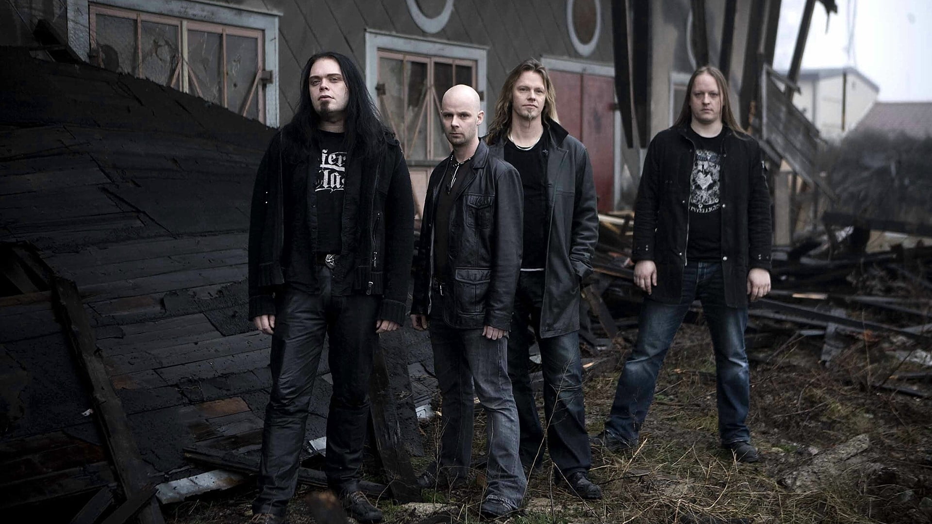 abandoned, casual clothing, men, portrait, architecture, aggression, band, full length, bald, house, group of people, front view, trash, adult, looking at camera, HD Wallpaper