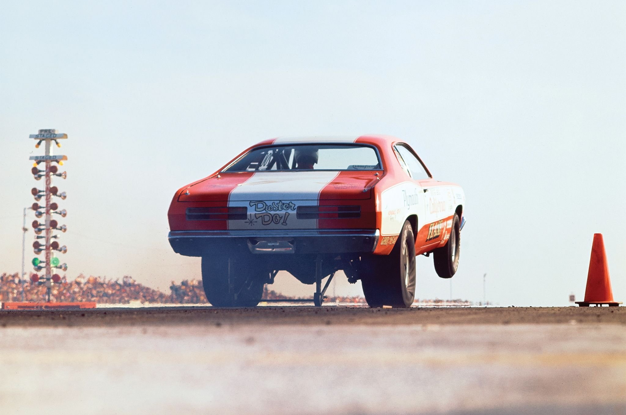usa, 1971, hot, plymouth, 1080P, drag, duster, rod, classic, racer, muscle, HD Wallpaper