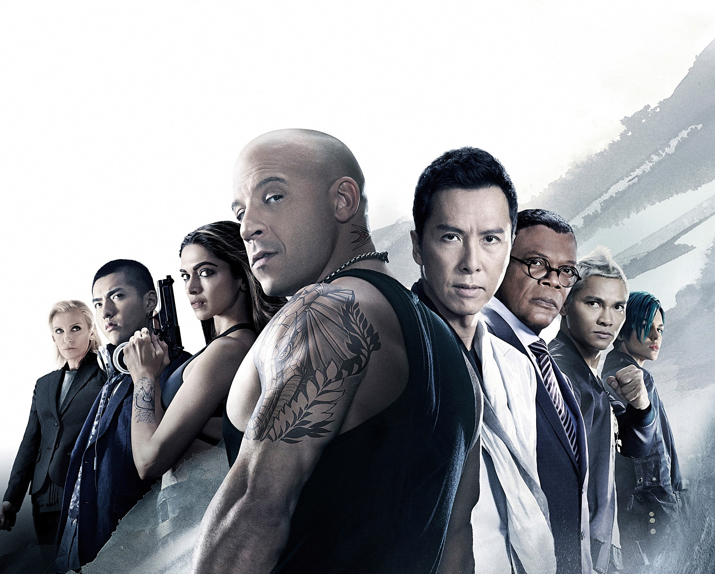 Nina Dobrev, Donnie Yen, xXx: Return of Xander Cage, 2K, Tony Jaa, Vin Diesel, Deepika Padukone, Kris Wu, Samuel L. Jackson, Ruby Rose, HD Wallpaper