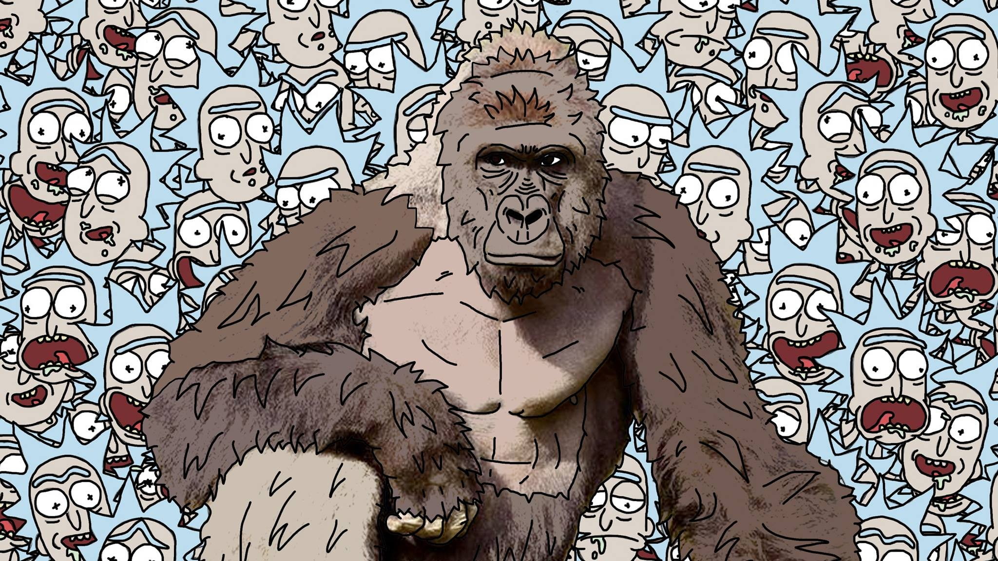 Harambe, Rick And Morty, 1080P, HD Wallpaper