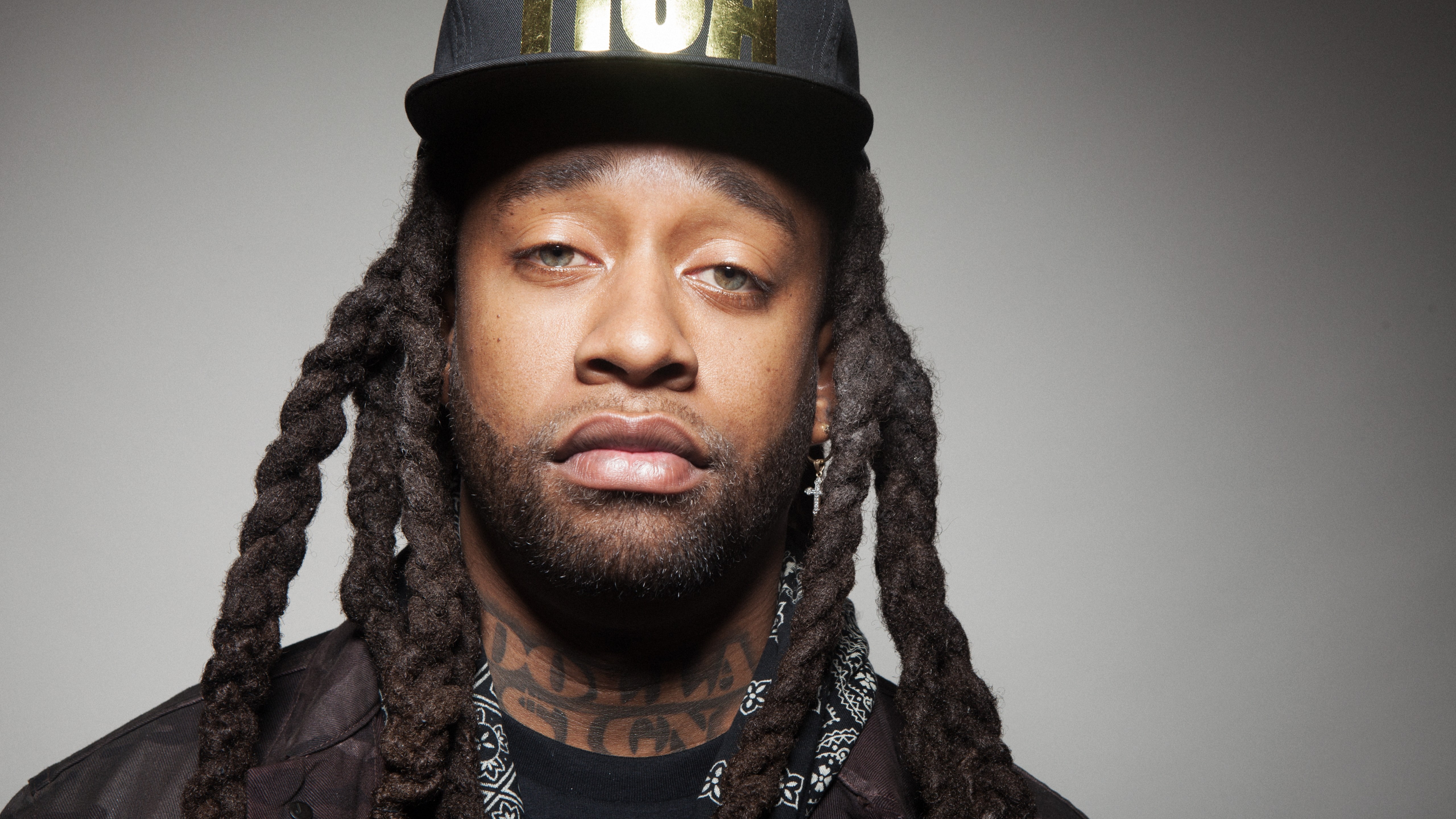 wearing, Top music artist and bands, man, 5K, Tyrone William Griffin, shirt, Ty Dolla Sign, black, crew, neck, HD Wallpaper