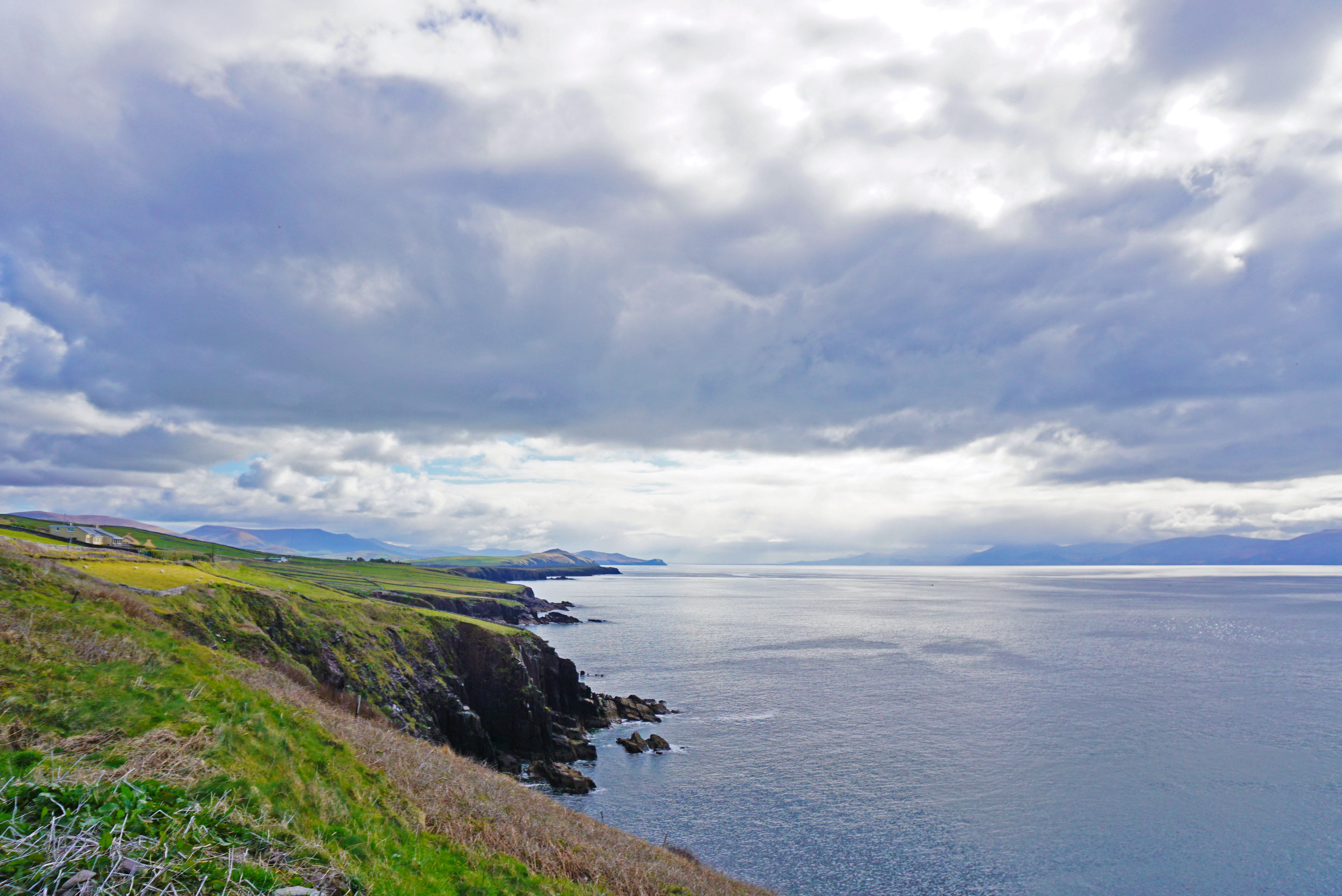 coast, irish, scenic, coastline, beach, shore, tranquil scene, Ireland, land, nature, idyllic, non-urban scene, no people, tranquility, 4K, water, scenics - nature, HD Wallpaper