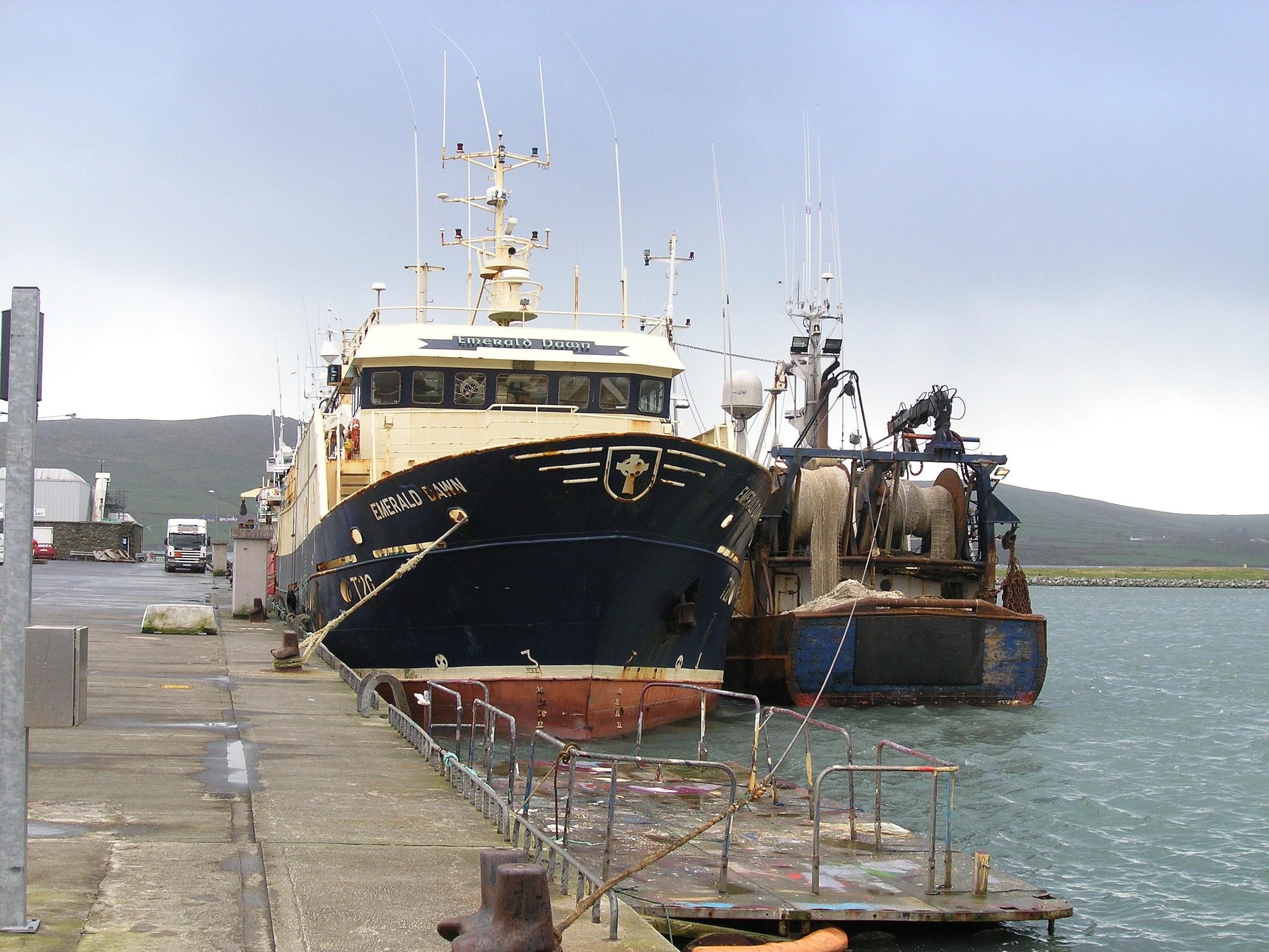 ship, no people, 2K, transportation, cloud - sky, fishing industry, day, water, sea, freight transportation, sailboat, sky, nature, yacht, dingle, mode of transportation, HD Wallpaper