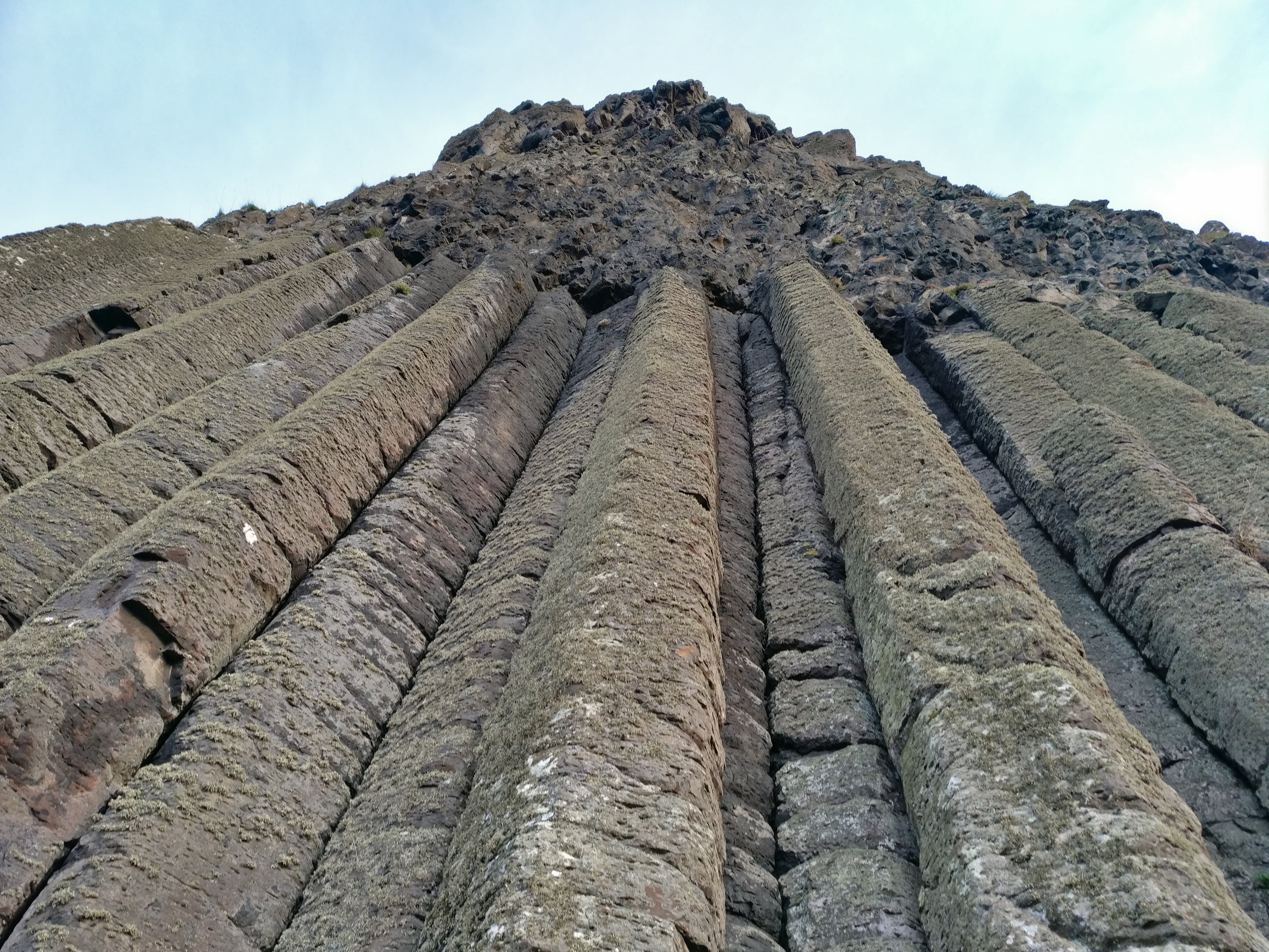 ancient civilization, volcanic, mountain, tranquil scene, low angle view, landscape, 4K, architecture, ruined, causeway, basalt, land, ancient, history, HD Wallpaper