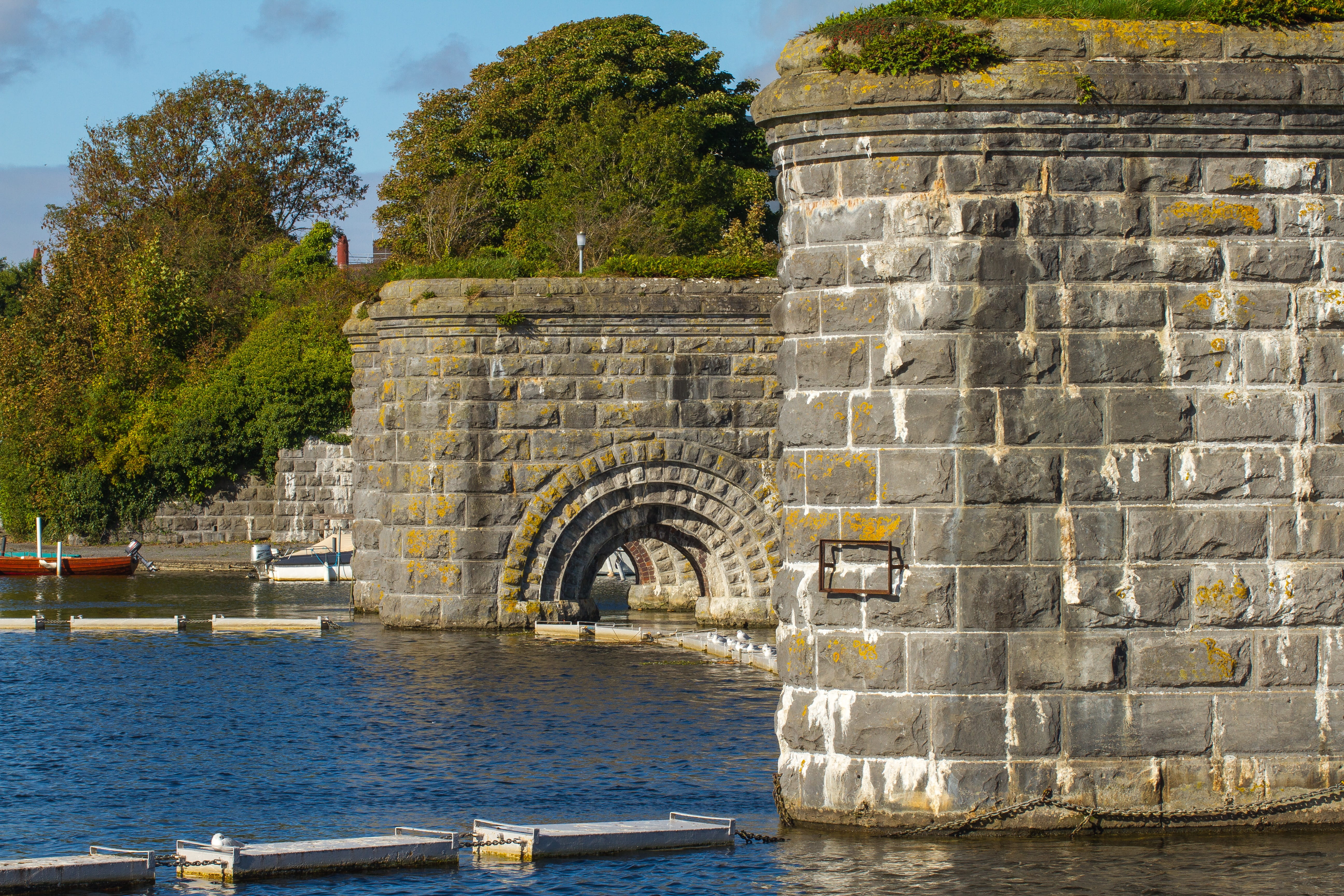 5K, architecture, the past, outdoors, bridge - man made structure, no people, arch, sky, travel, tree, ireland, building exterior, history, built structure, HD Wallpaper