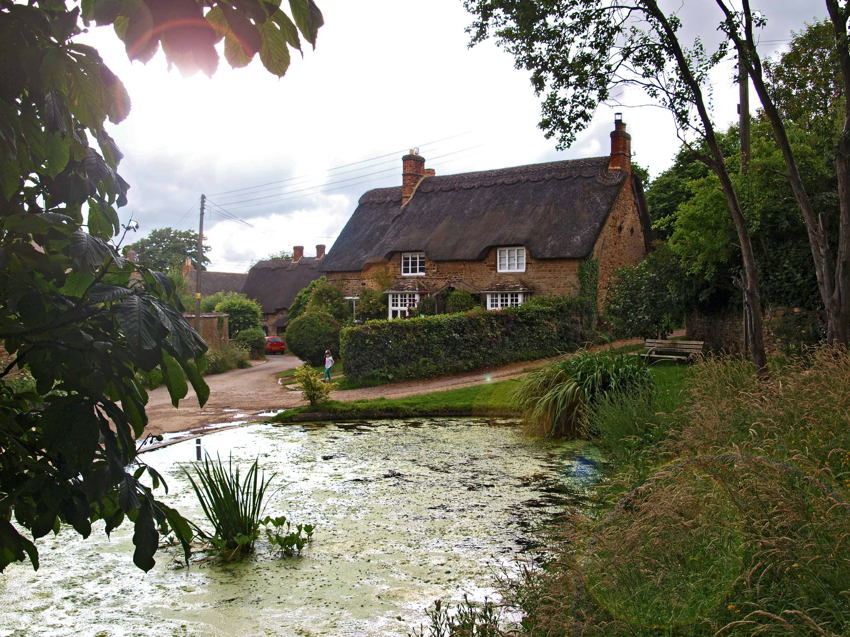 UK, street, home, Sibford Gower Oxfordshire, 2K, the city, photo, HD Wallpaper
