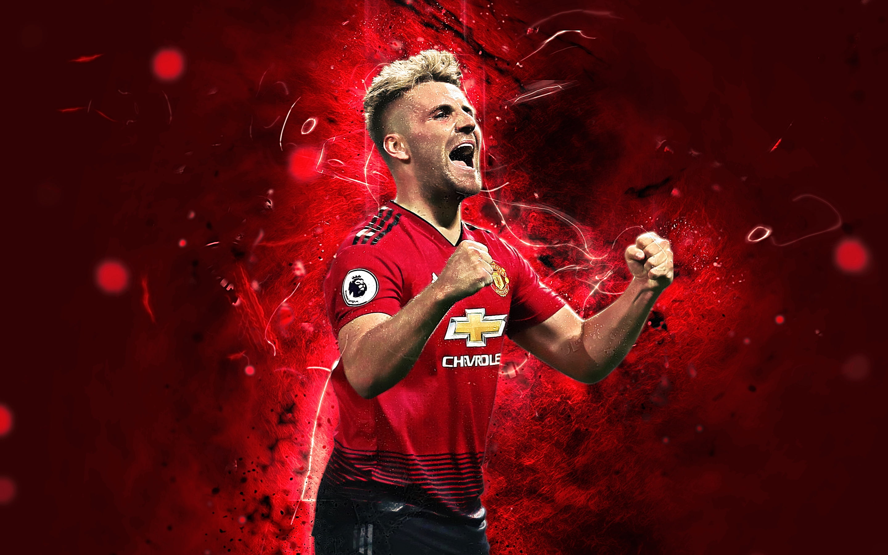2K, Manchester United F.C., Soccer, Luke Shaw, HD Wallpaper