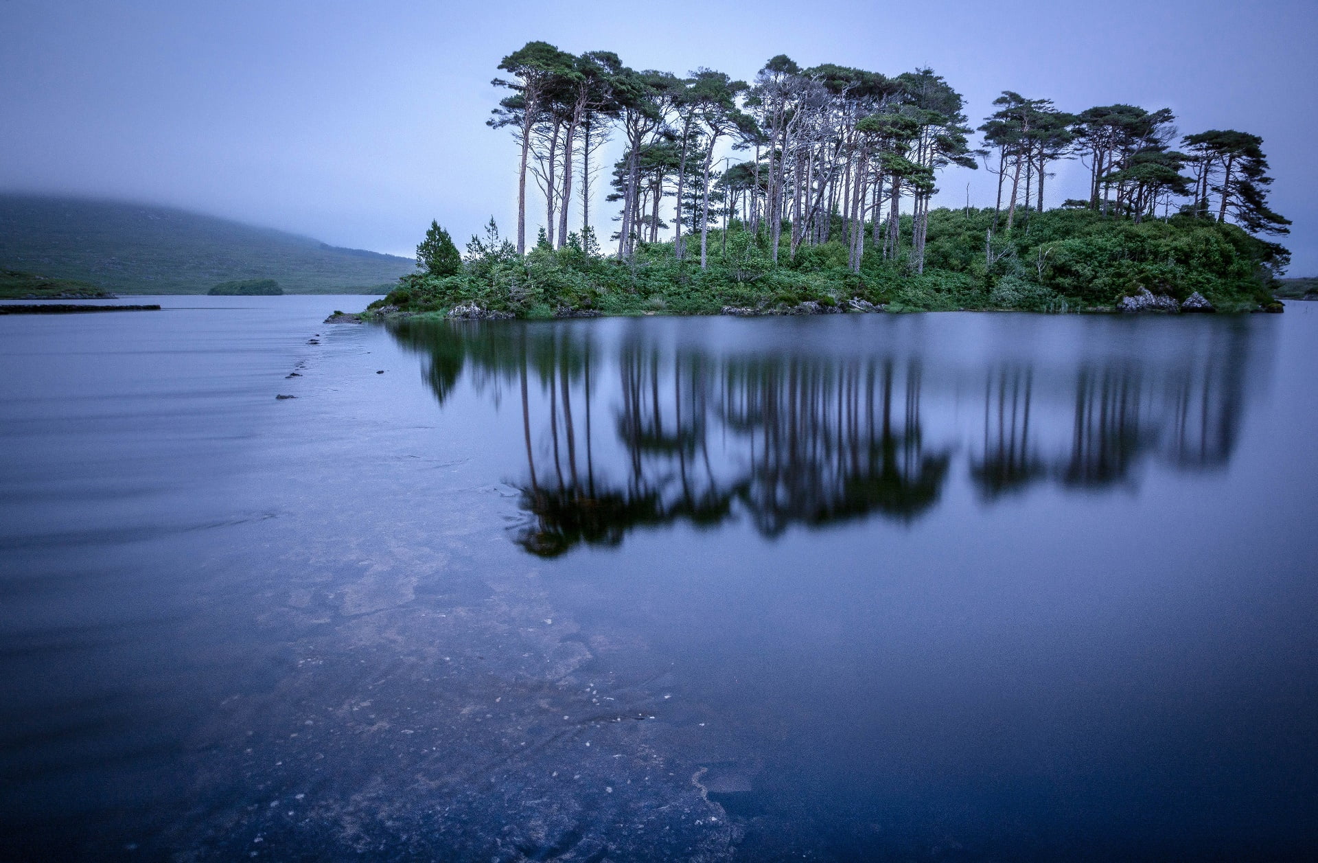 1080P, island, trees, water, Ireland, nature, HD Wallpaper