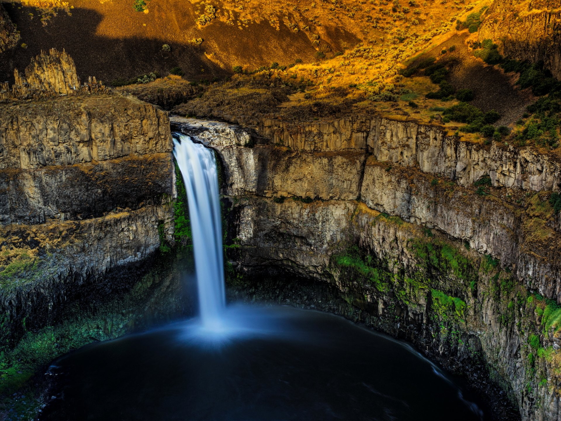 Waterfall, 1080P, Palouse Falls, Nature, Cliff, Waterfalls, HD Wallpaper