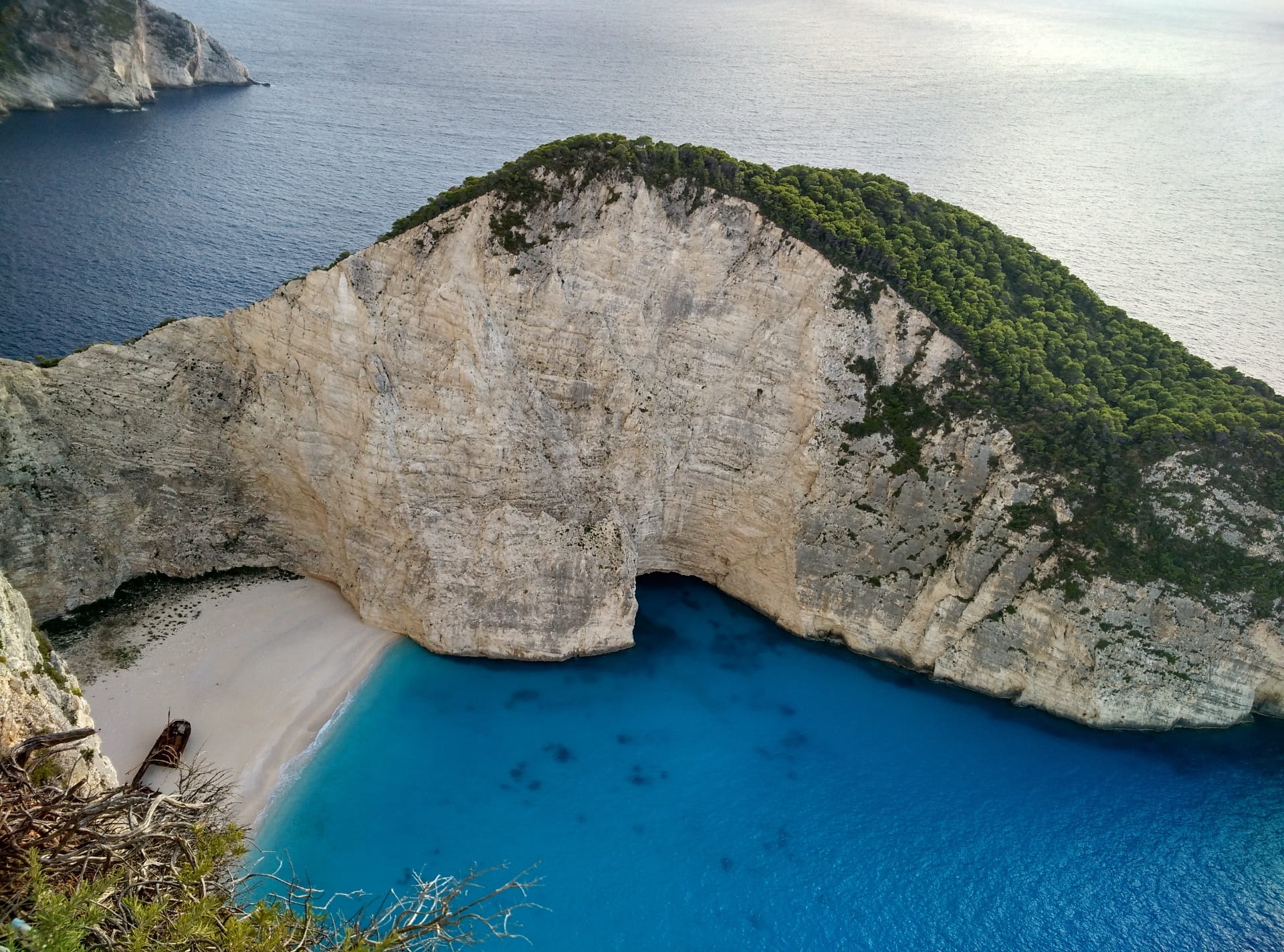 landscapes, scenics - nature, river, sky, beach, rock, holidays, non-urban scene, cliff, tranquil scene, cove, the sun, arch, Greece, beauty in nature, HD Wallpaper