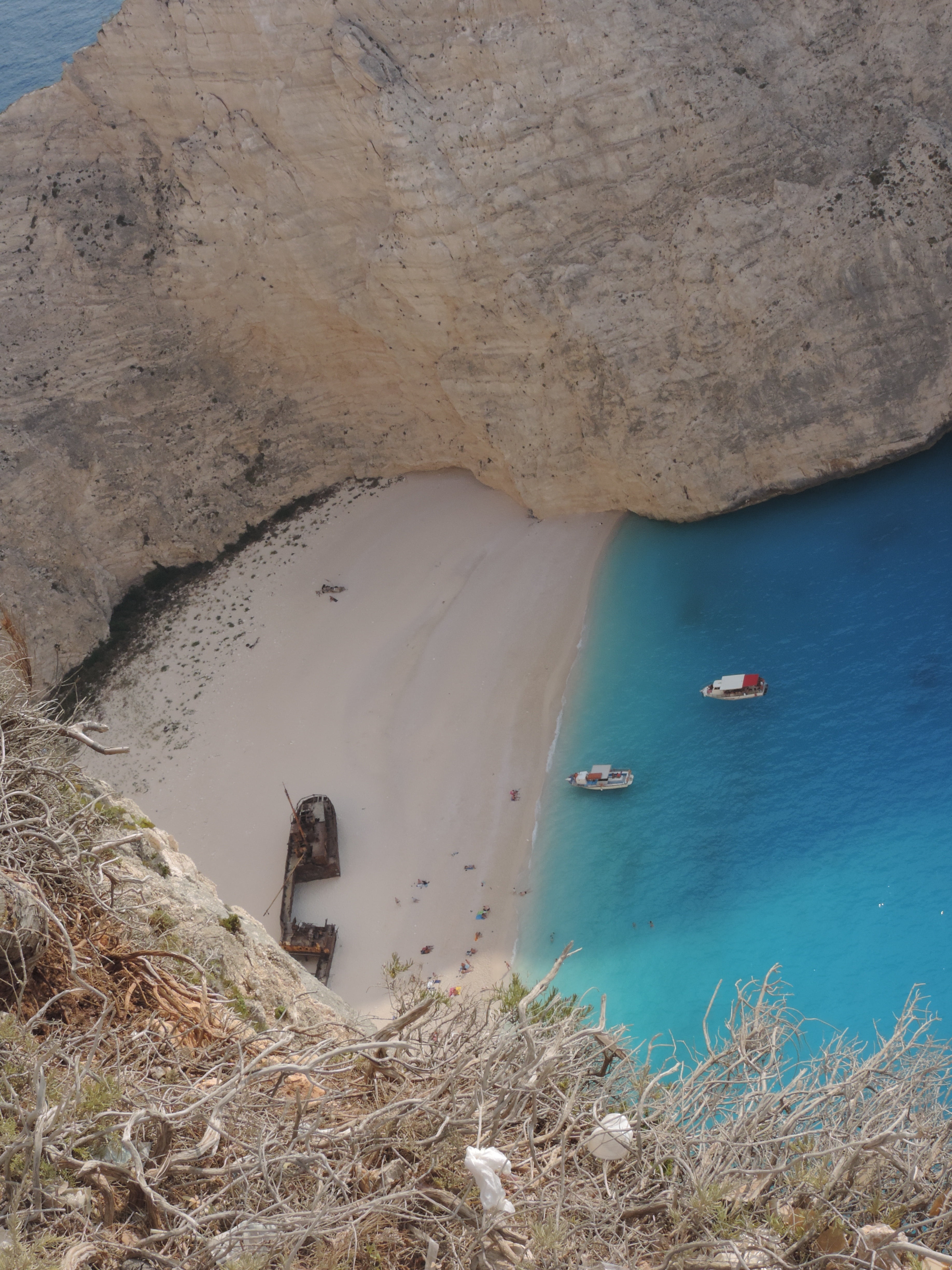 tranquility, mode of transportation, transportation, scenics - nature, zante, nature, land, high angle view, rock, day, nautical vessel, shipwreck beach, Phone HD Wallpaper