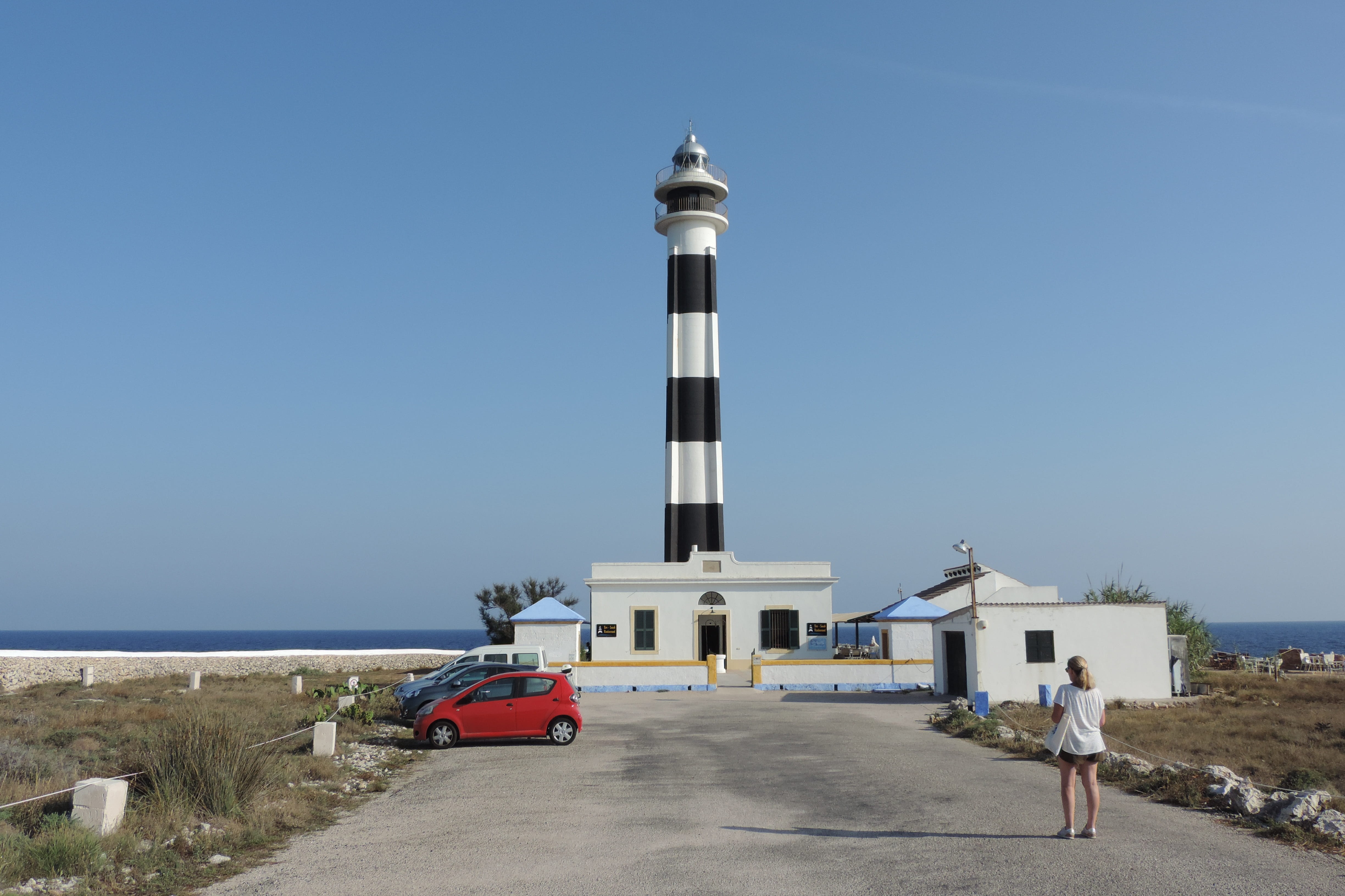 4K, architecture, no people, transportation, lighthouse, sky, building exterior, motor vehicle, clear sky, mode of transportation, security, land vehicle, HD Wallpaper
