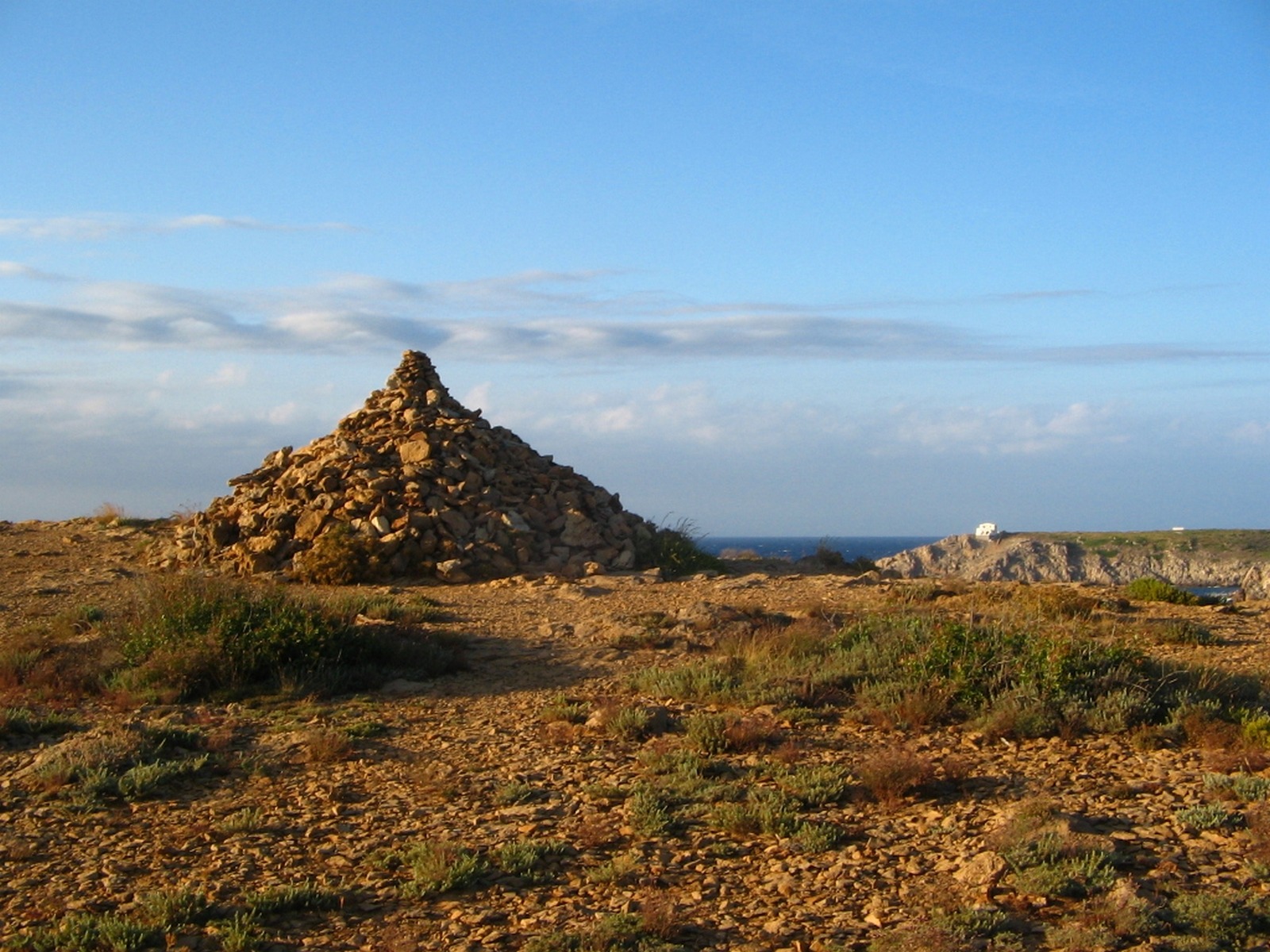 rock, no people, environment, sky, growth, plant, beauty in nature, non-urban scene, grass, landscape, mountain peak, tranquil scene, menorca, mountain, HD Wallpaper