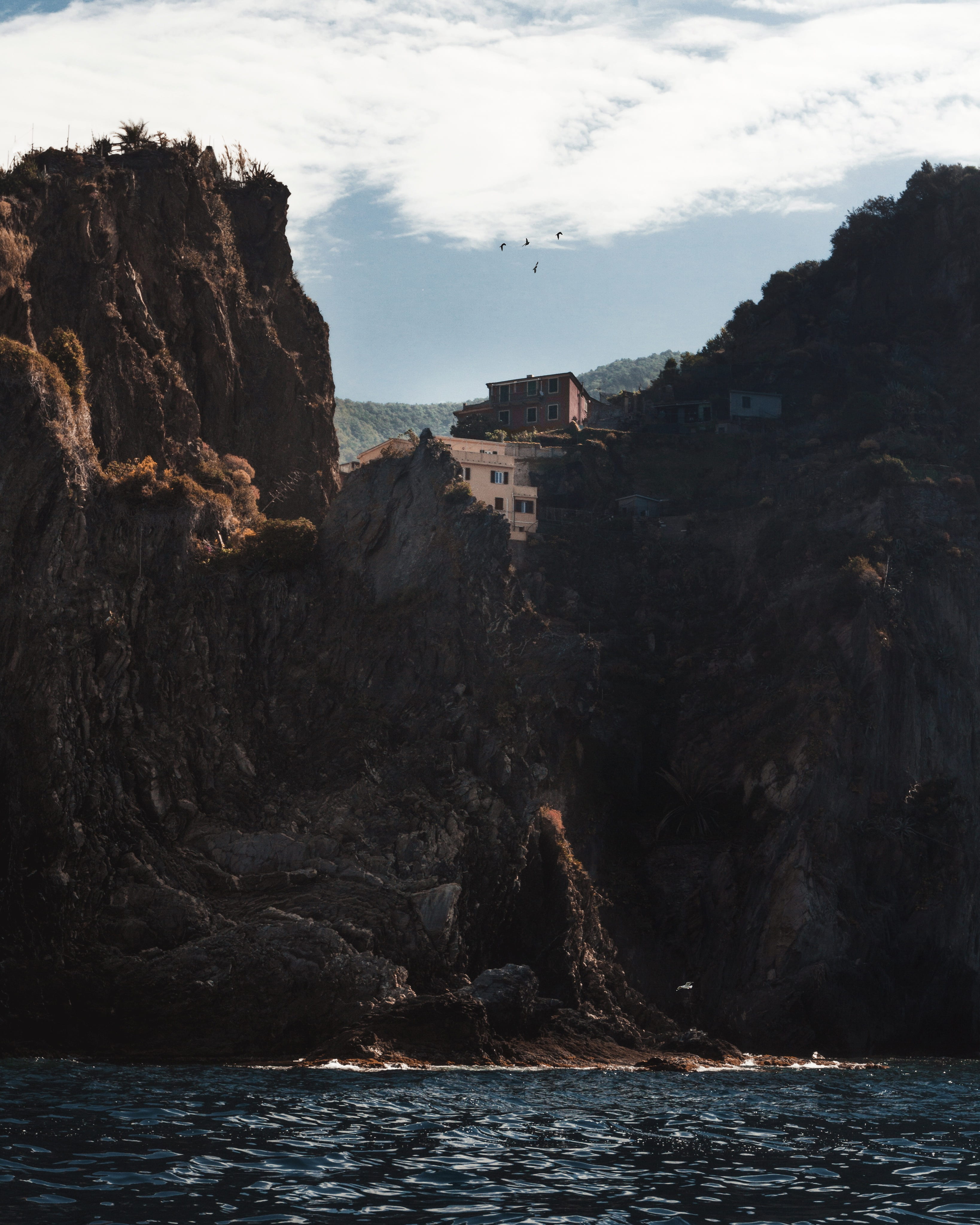scenics - nature, italy, adventure, beauty in nature, concrete, explore, sea, rock - object, formation, nature, coastal, travel, 4K, water, coast, rock, Phone HD Wallpaper