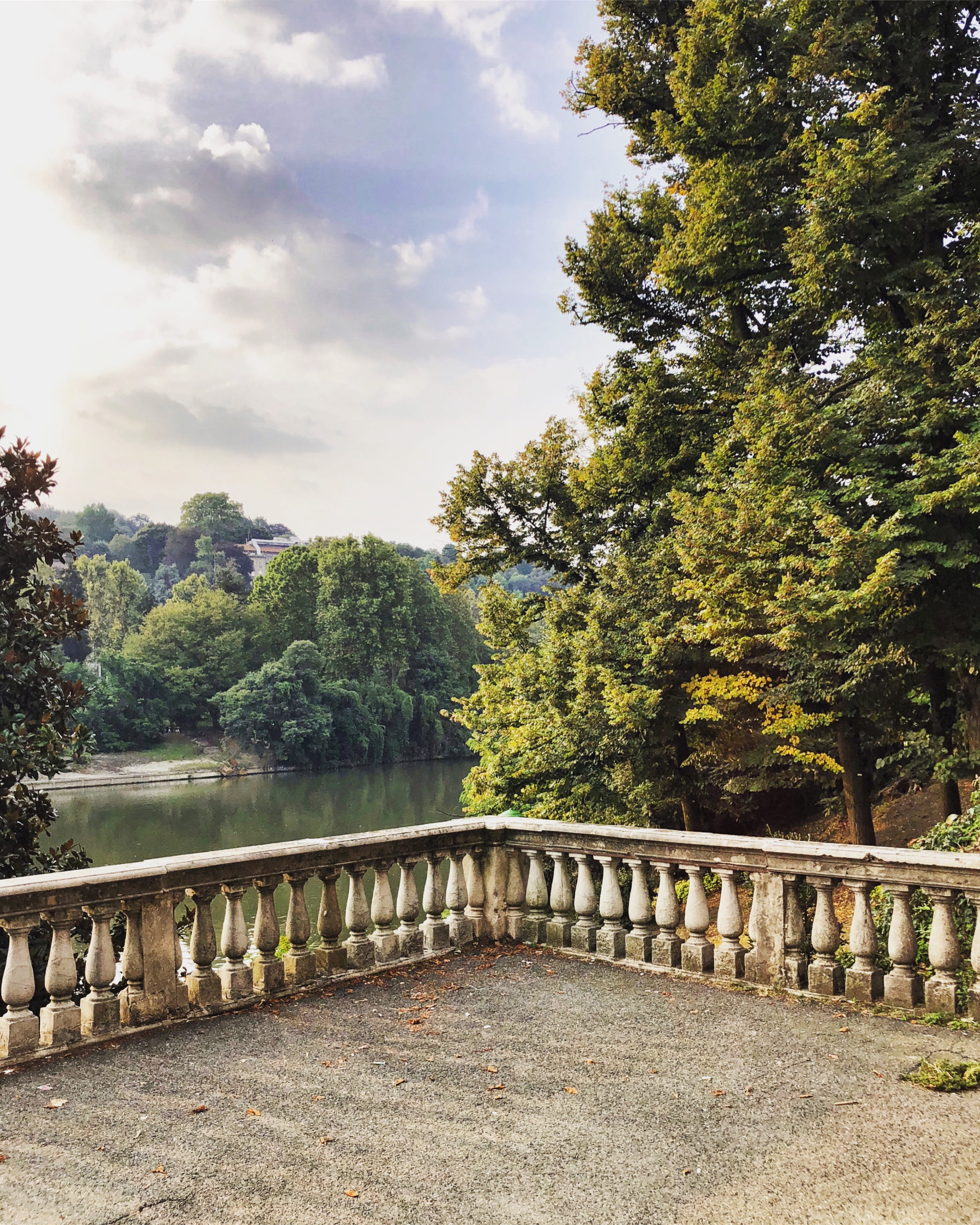 valentino park, no people, forest, river, outdoors, 4K, balcony, turin, architecture, tranquility, built structure, tranquil scene, arch bridge, cloud - sky, Phone HD Wallpaper