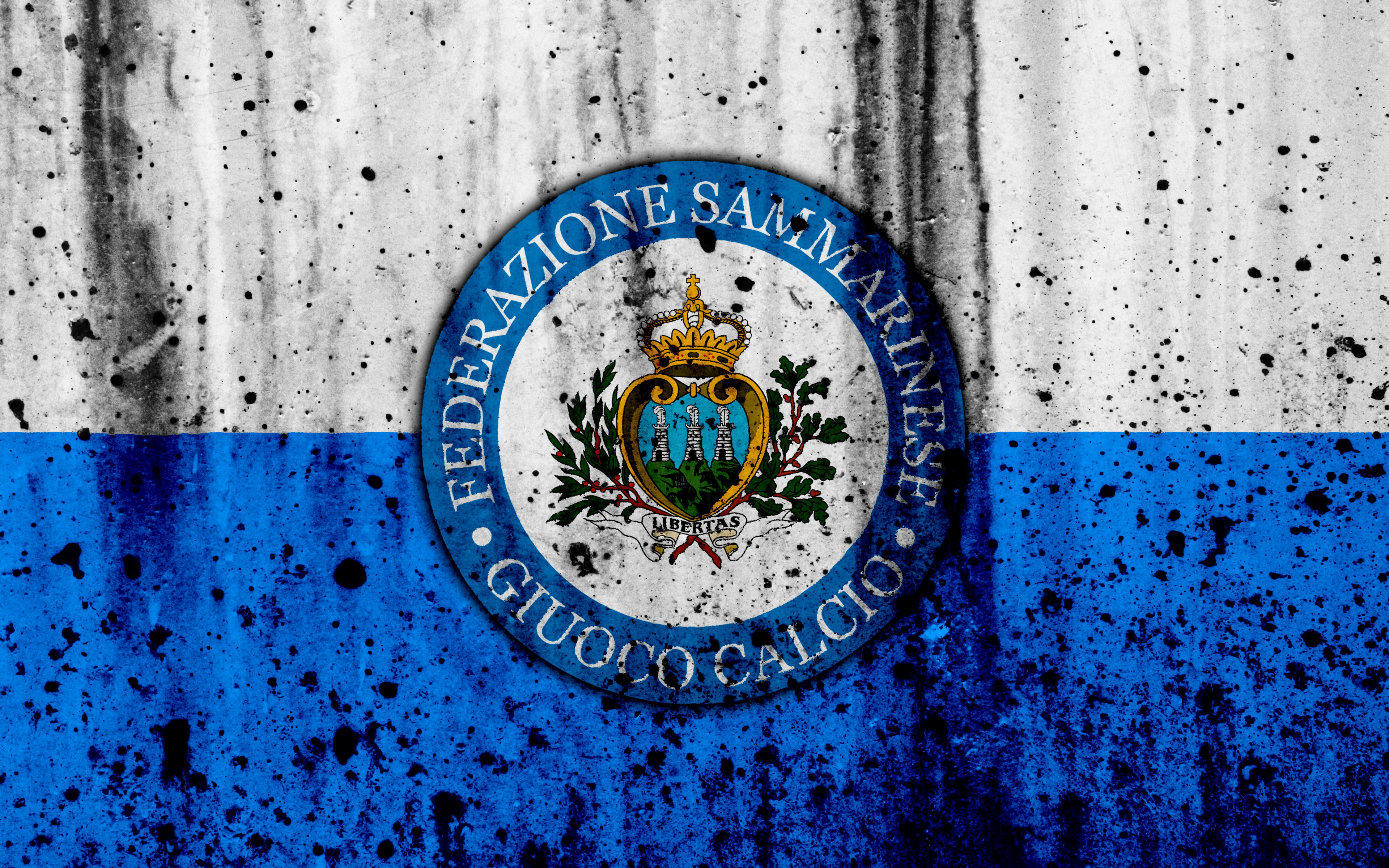 4K, Logo, San Marino, Soccer, Emblem, San Marino National Football Team, HD Wallpaper