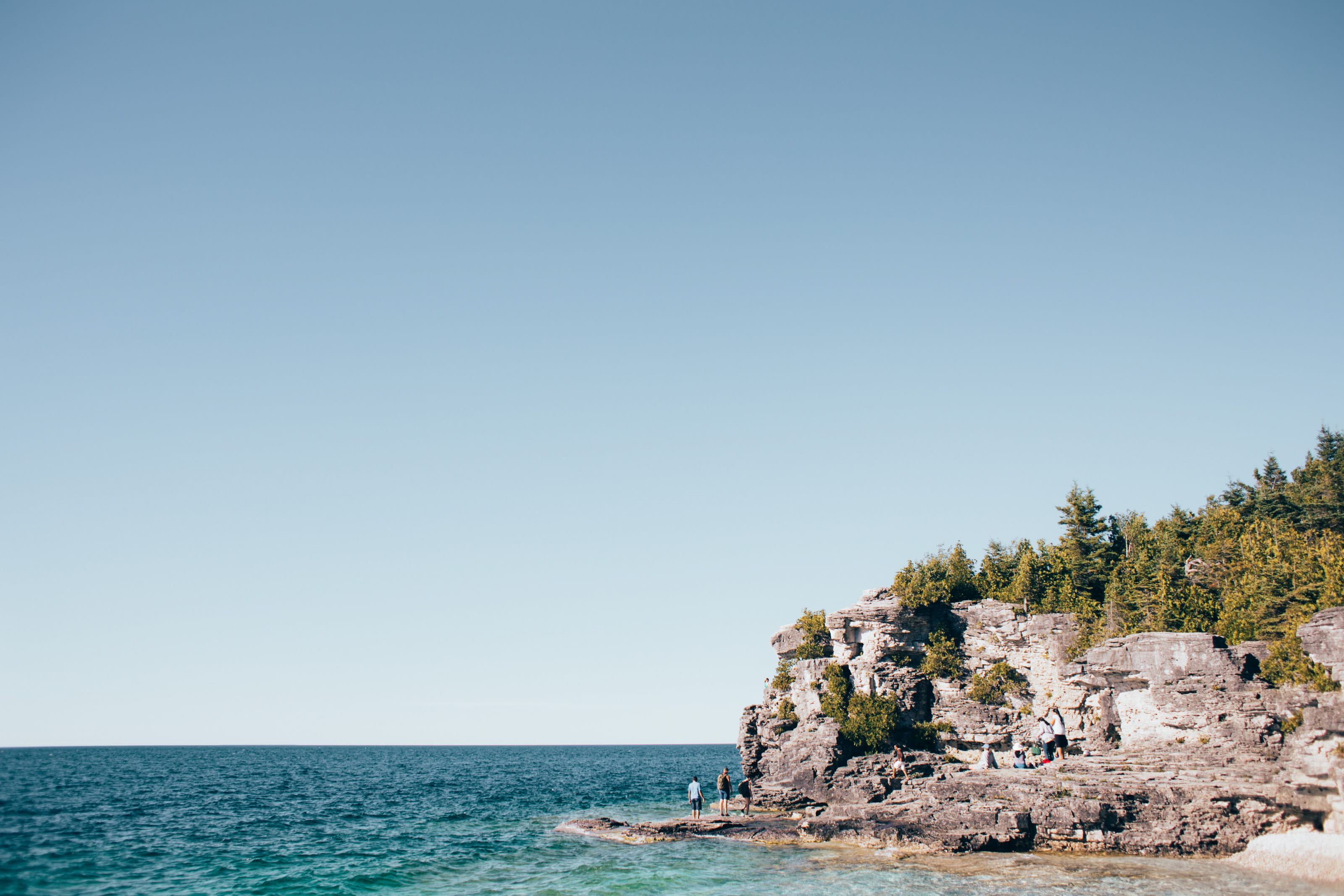hiking, island, rugged, trees, horizon over water, tranquil scene, near, coast, blue, adventure, leisure, rock - object, scenics - nature, tranquility, HD Wallpaper