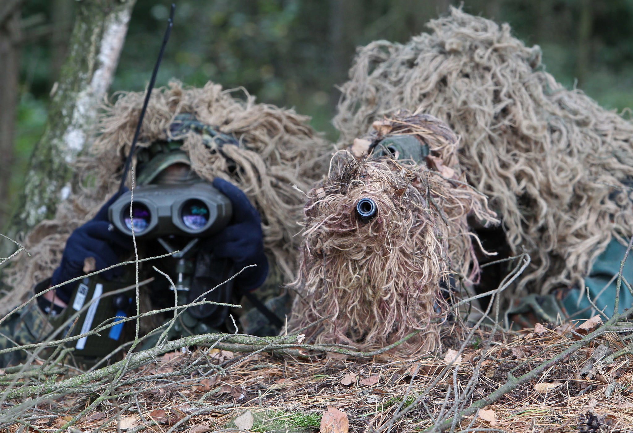 ambush, disguise, sniper, observation, partner, rifle, 1080P, HD Wallpaper