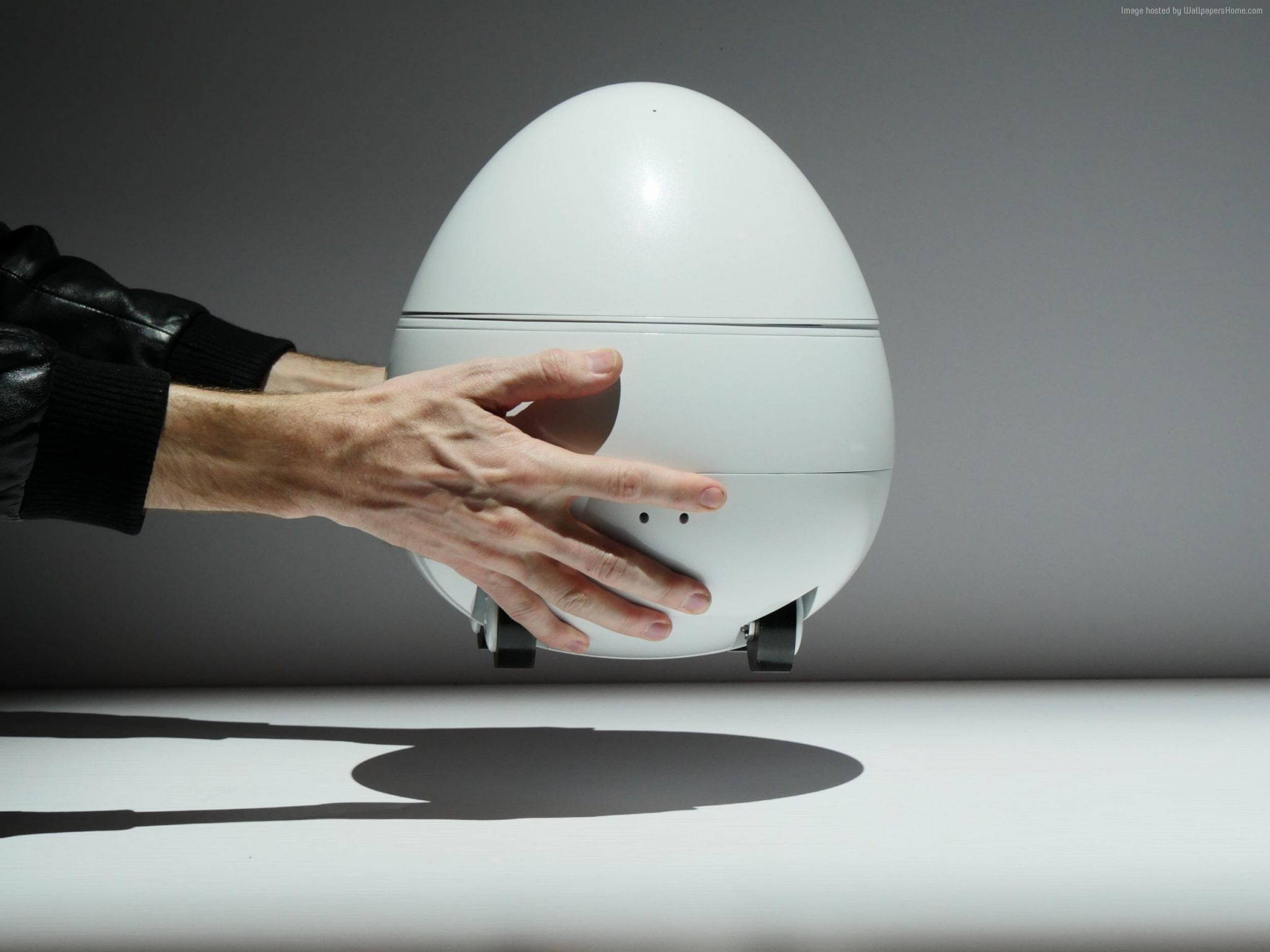 CES 2017, Panasonic companion robot egg, home robot, 1080P, HD Wallpaper