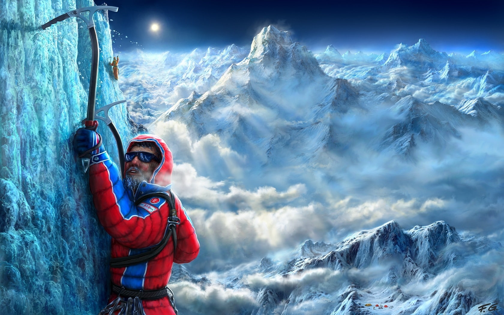 sports, rock, 720P, climbing, hd, HD Wallpaper