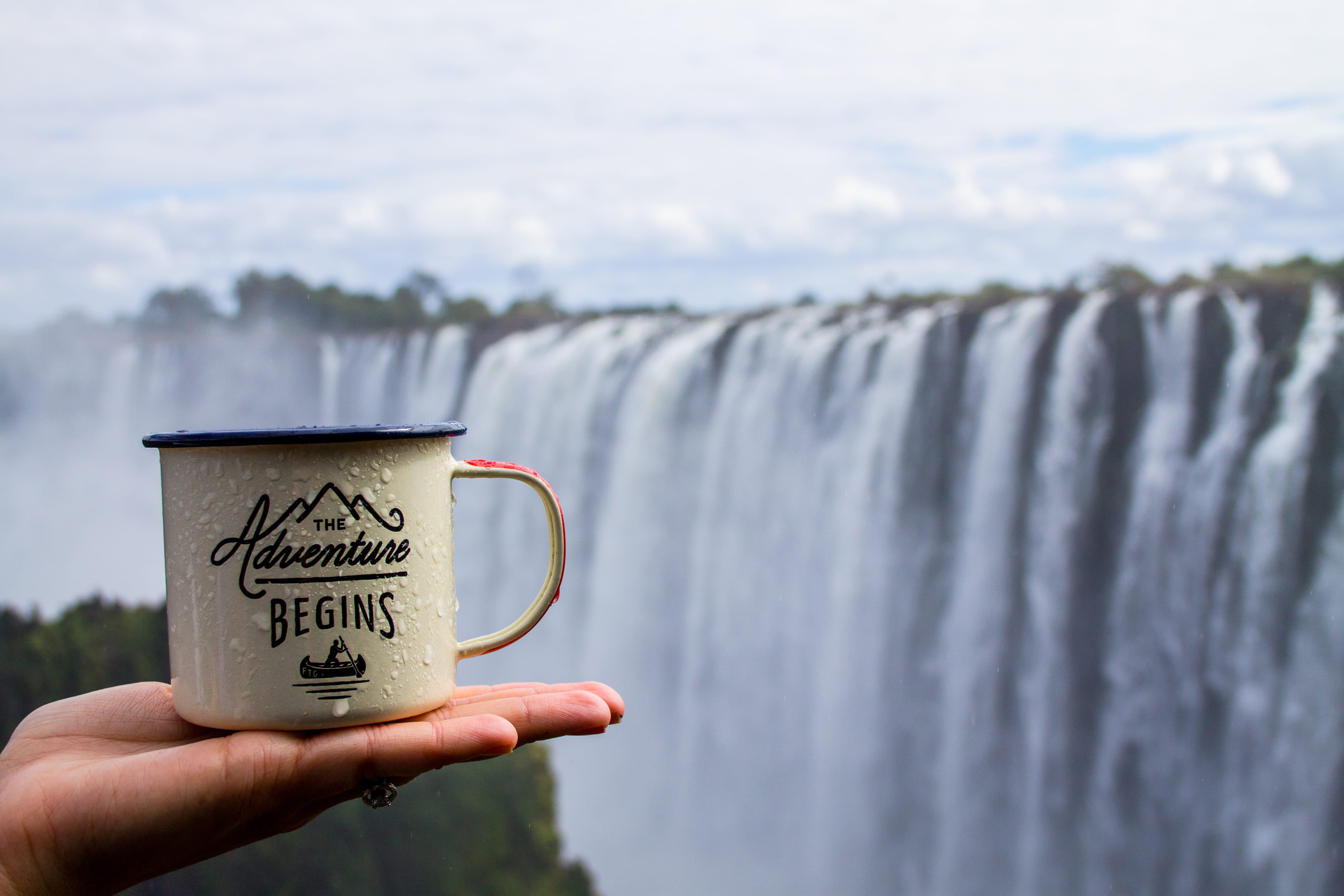 human hand, victoria falls, drink, zimbabwe, africa, outdoors, mug, body part, livingstone, adventurebegins, holding, zambezi drive, one person, refreshment, HD Wallpaper