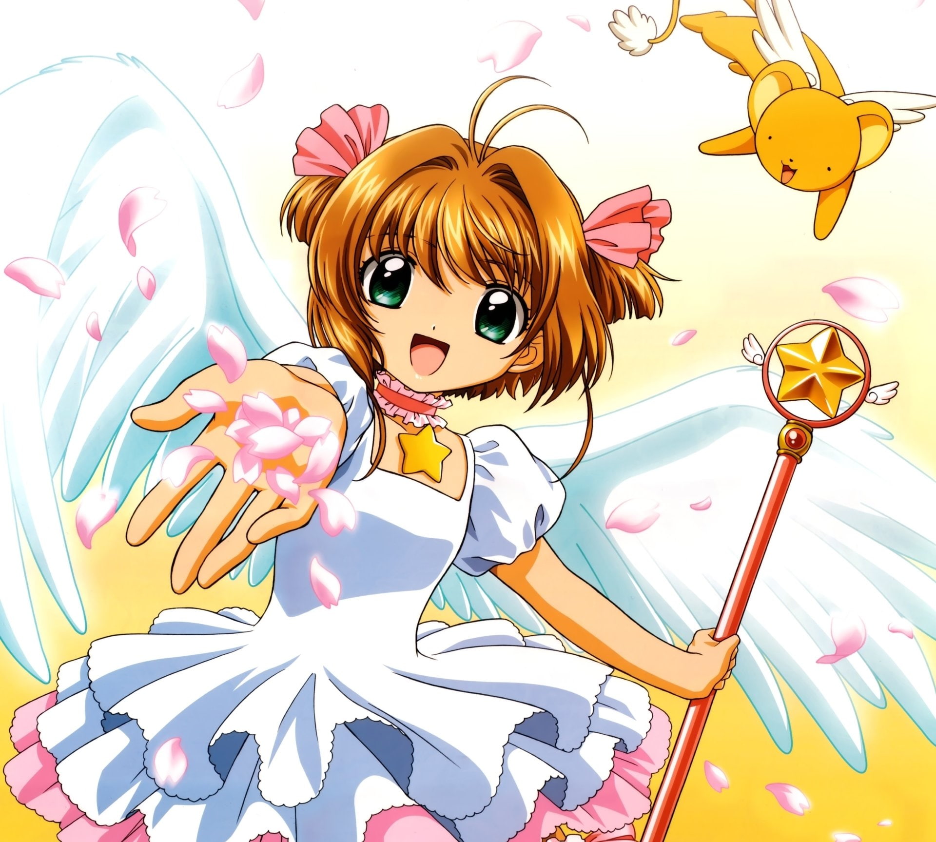 Cardcaptor Sakura, Sakura Kinomoto, Keroberos (Card Captor Sakura), 1080P, Anime, HD Wallpaper