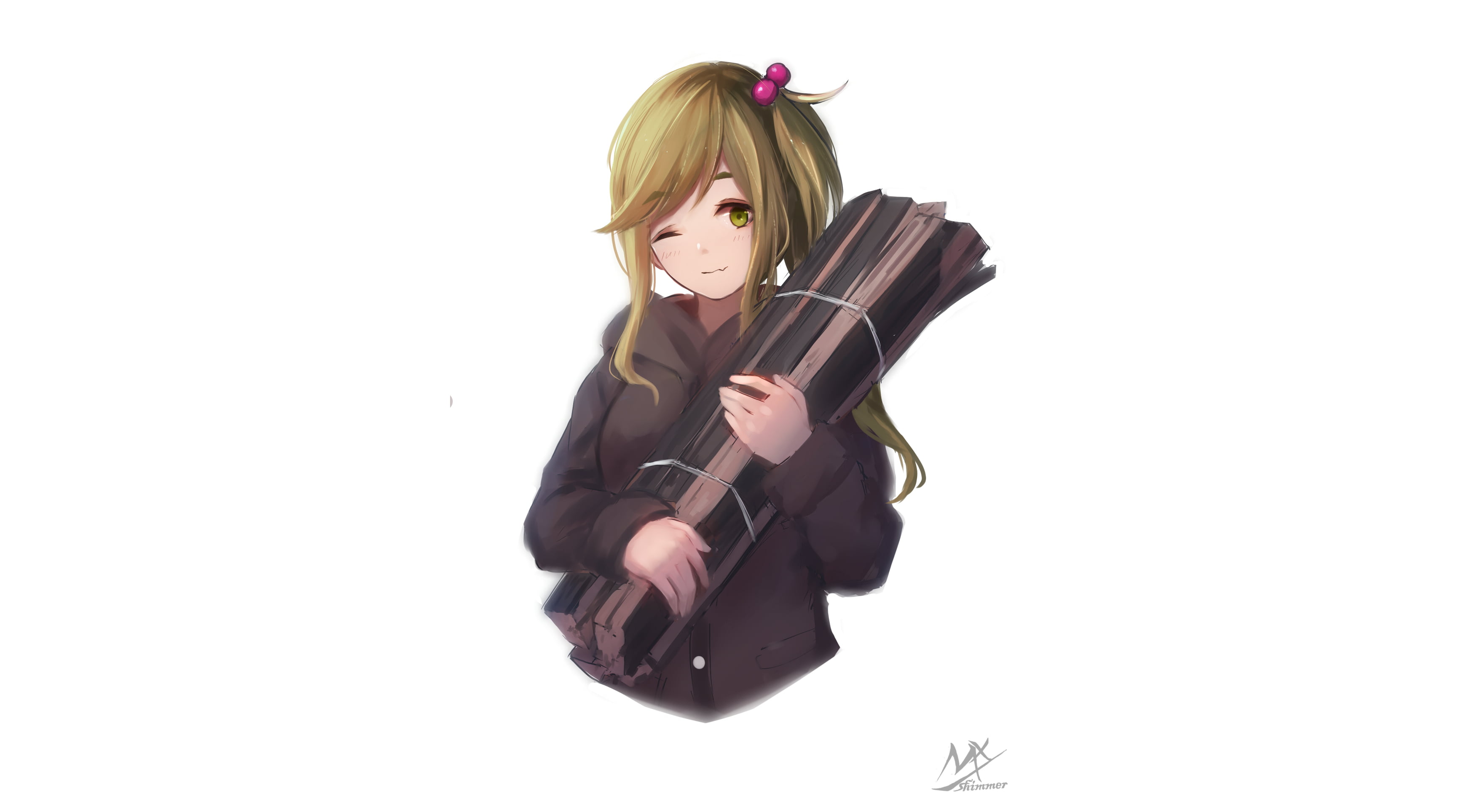 Yuru Camp, Aoi Inuyama, Anime, 2K, HD Wallpaper