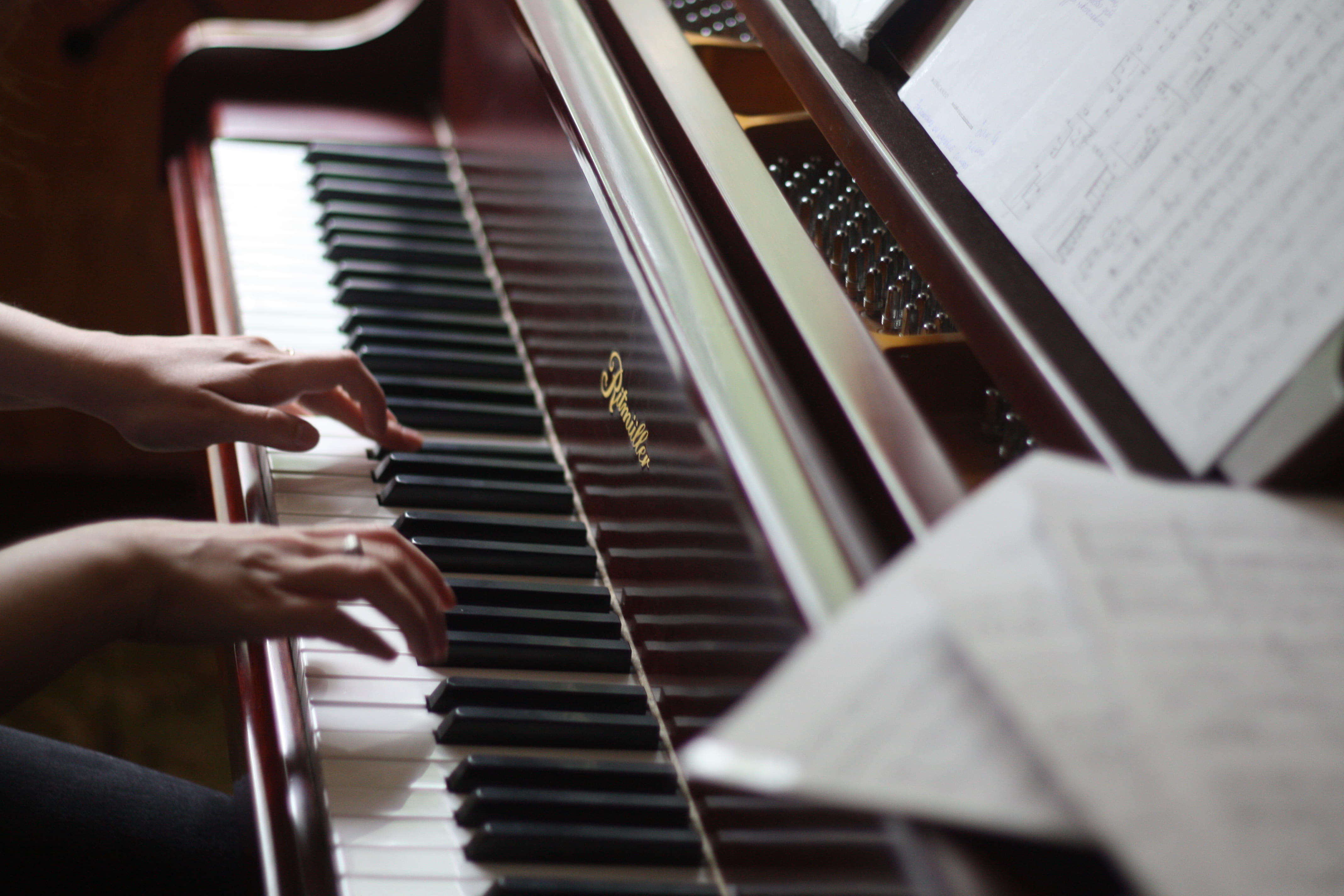 device, skill, musical instrument, playing, key, artist, finger, instrumentality, person, note, 4K, indoors, instrument, human body part, grand piano, HD Wallpaper