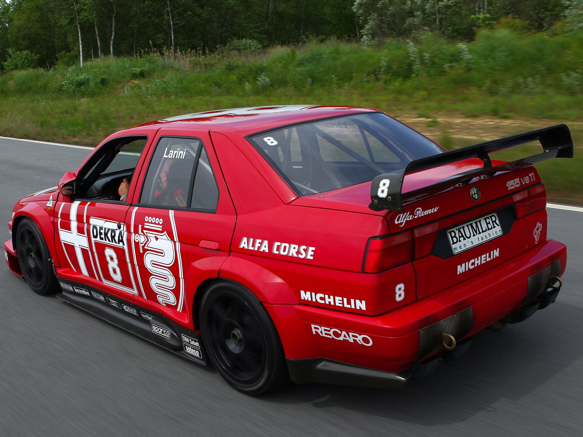 v 6, t i, romeo, 1993, alfa, racing, 1080P, se052, 155, dtm, race, HD Wallpaper