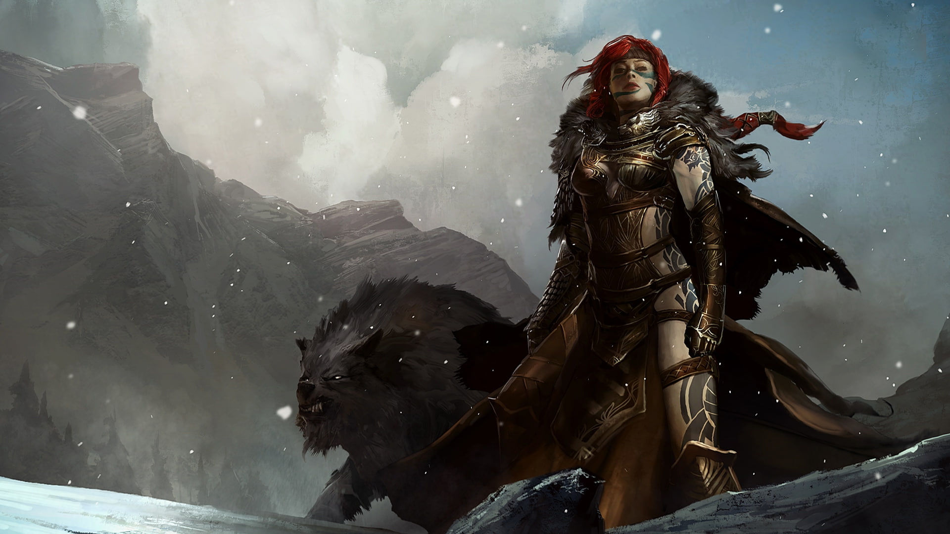 fantasy, hd, norn, guild, art, wars, 1080P, x, games, video, warriors, HD Wallpaper
