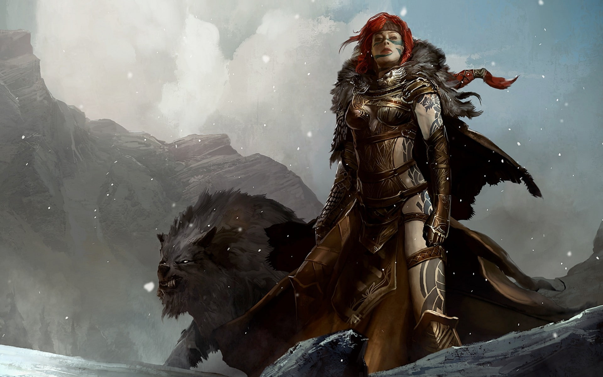 guild, wars, norn, games, Guild Wars, x, fantasy, video, abstract, 1080P, Video Games, art, hd, HD Wallpaper