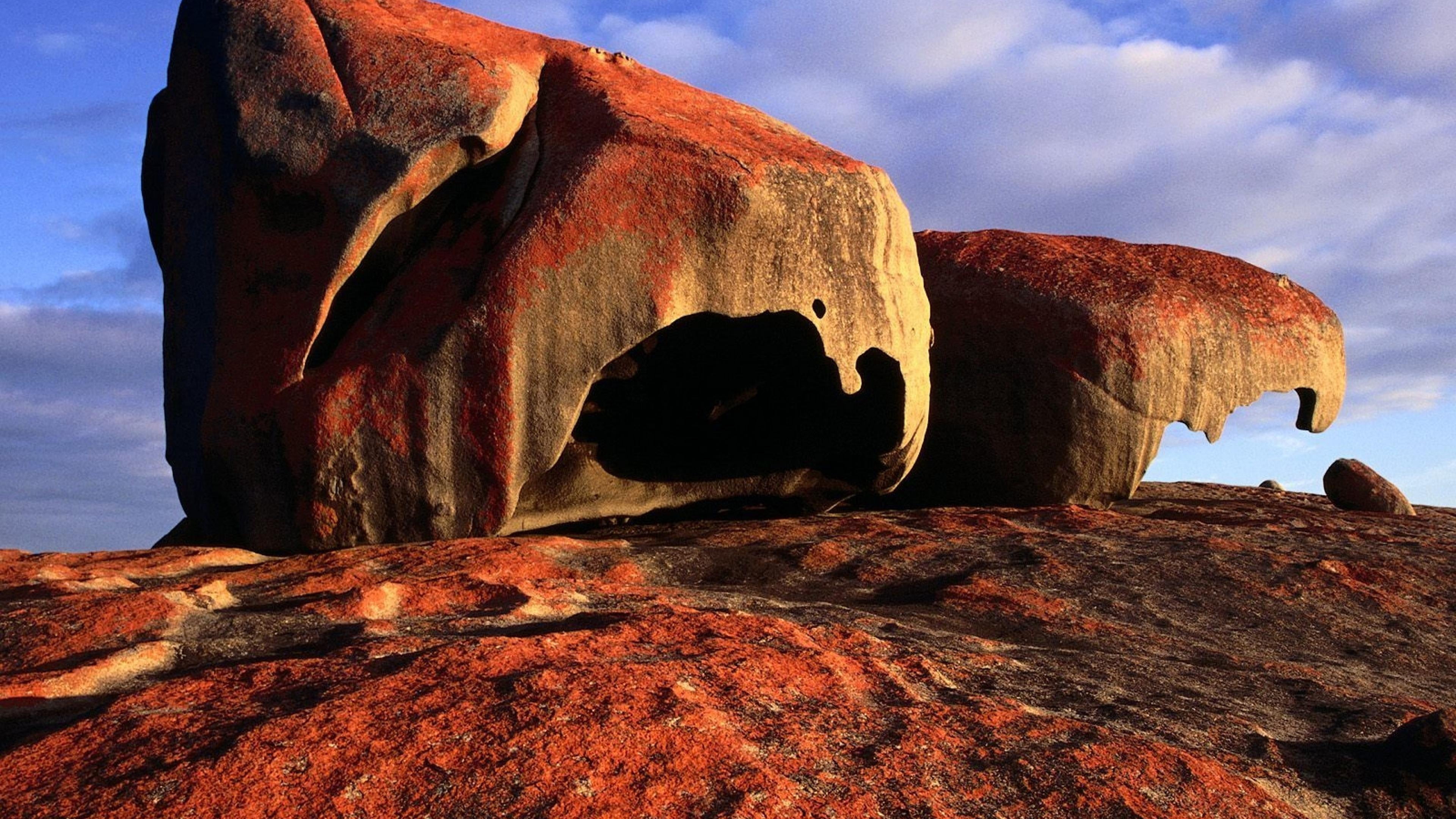 4K, sky, stone, rock formation, physical geography, solid, day, geology, textured, australia, beauty in nature, rock, remarkable rocks, rocks, flinders chase national park, HD Wallpaper
