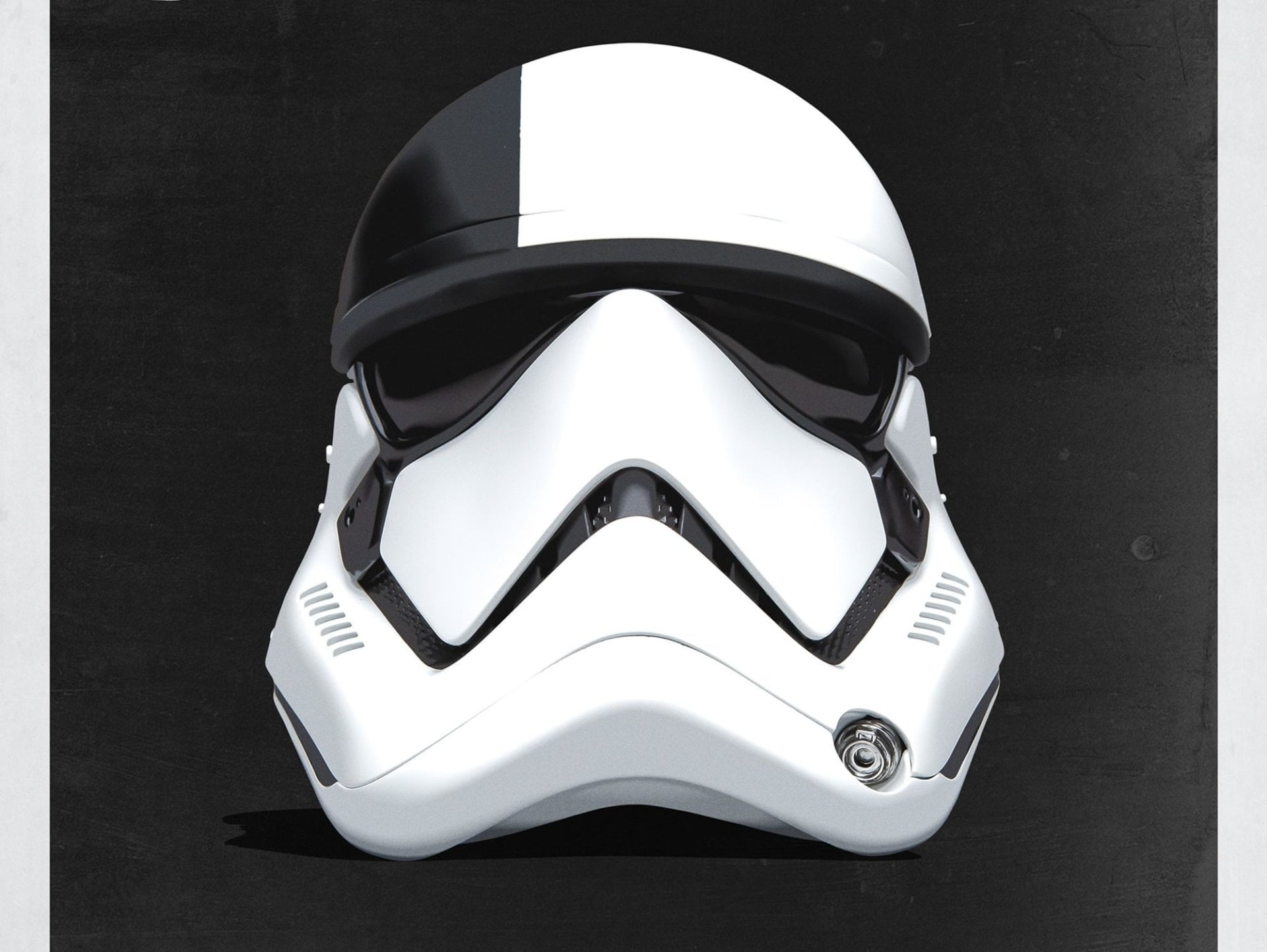 Star Wars, black background, still life, indoors, single object, no people, Stormtrooper, headwear, art and craft, human representation, white color, transfer print, HD Wallpaper