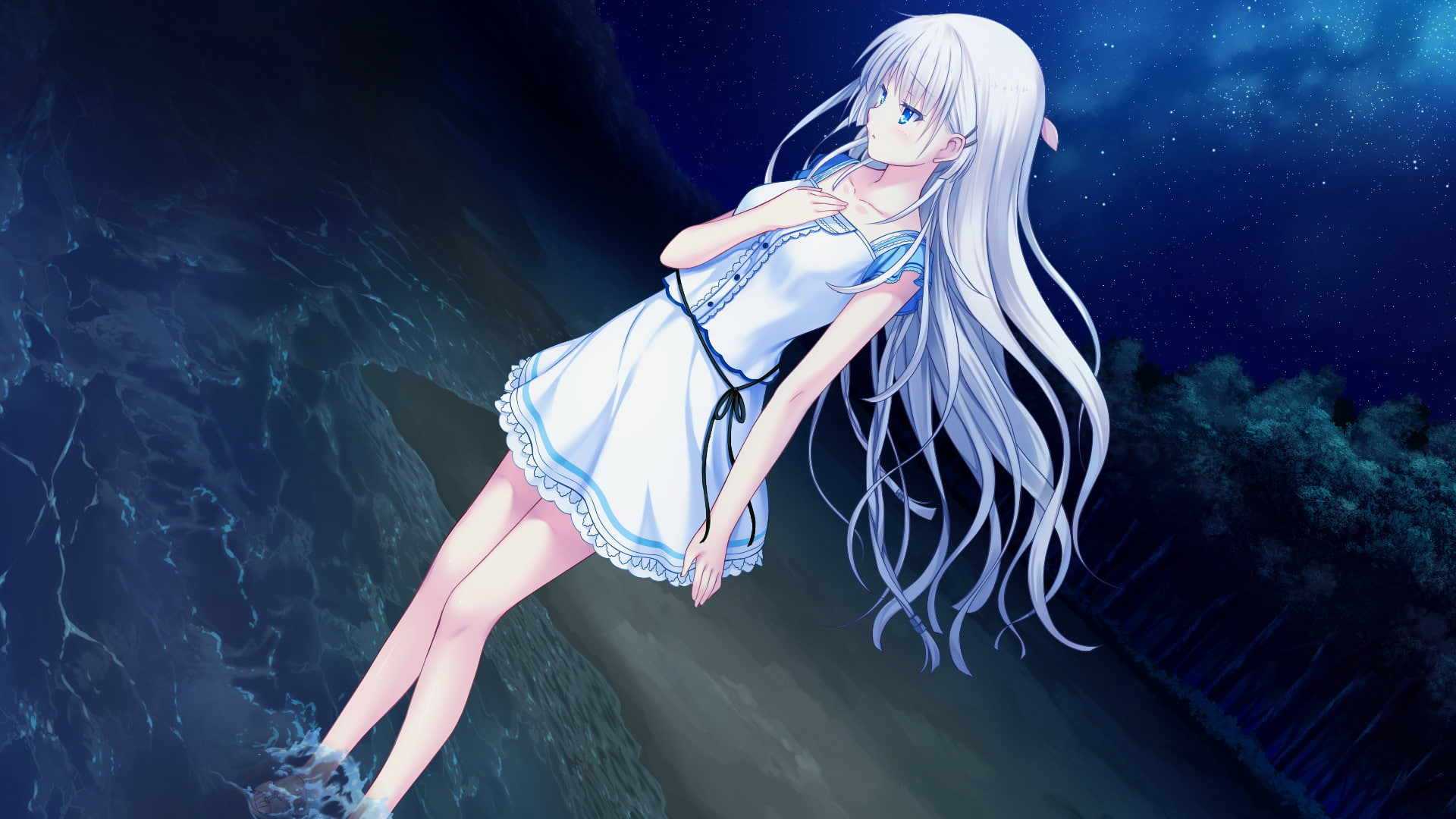 1080P, Summer Pockets, Anime, Naruse Shiroha, HD Wallpaper