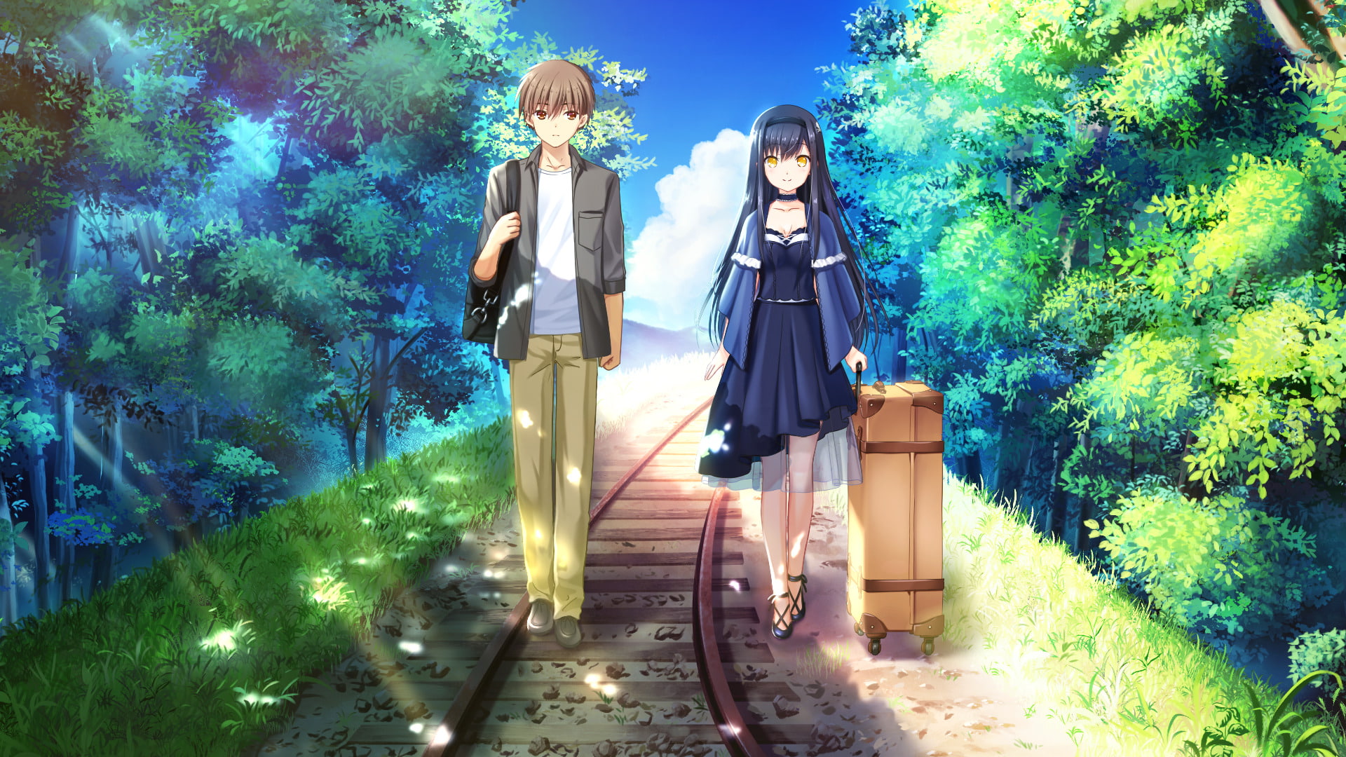 1080P, Summer Pockets, Anime, Hukushima Kamome, HD Wallpaper