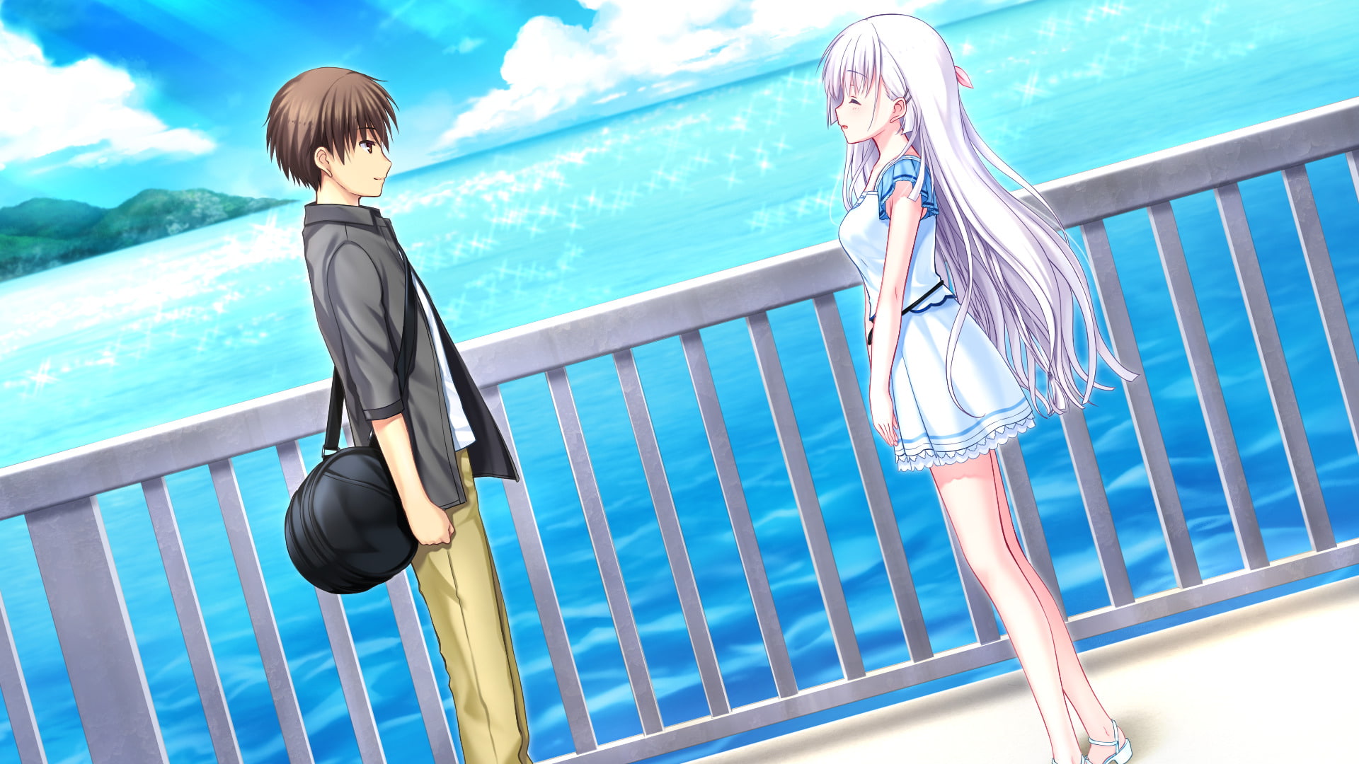 Naruse Shiroha, Anime, 1080P, Summer Pockets, HD Wallpaper