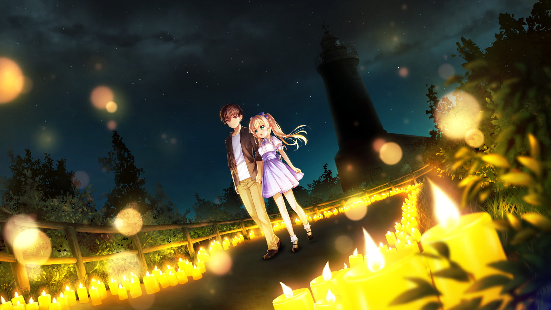 1080P, Summer Pockets, Anime, Tsumugi Wenders, HD Wallpaper