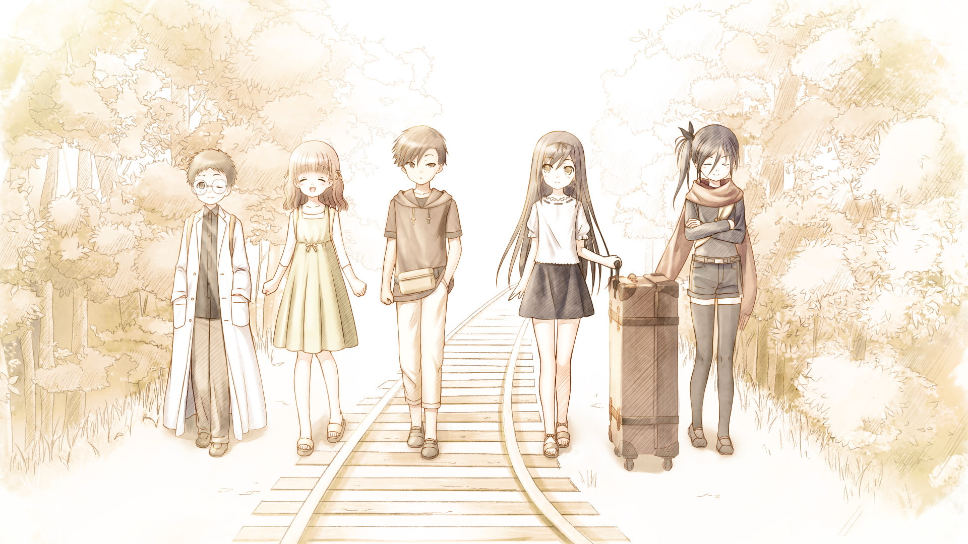 Summer Pockets, 1080P, Hukushima Kamome, Anime, HD Wallpaper